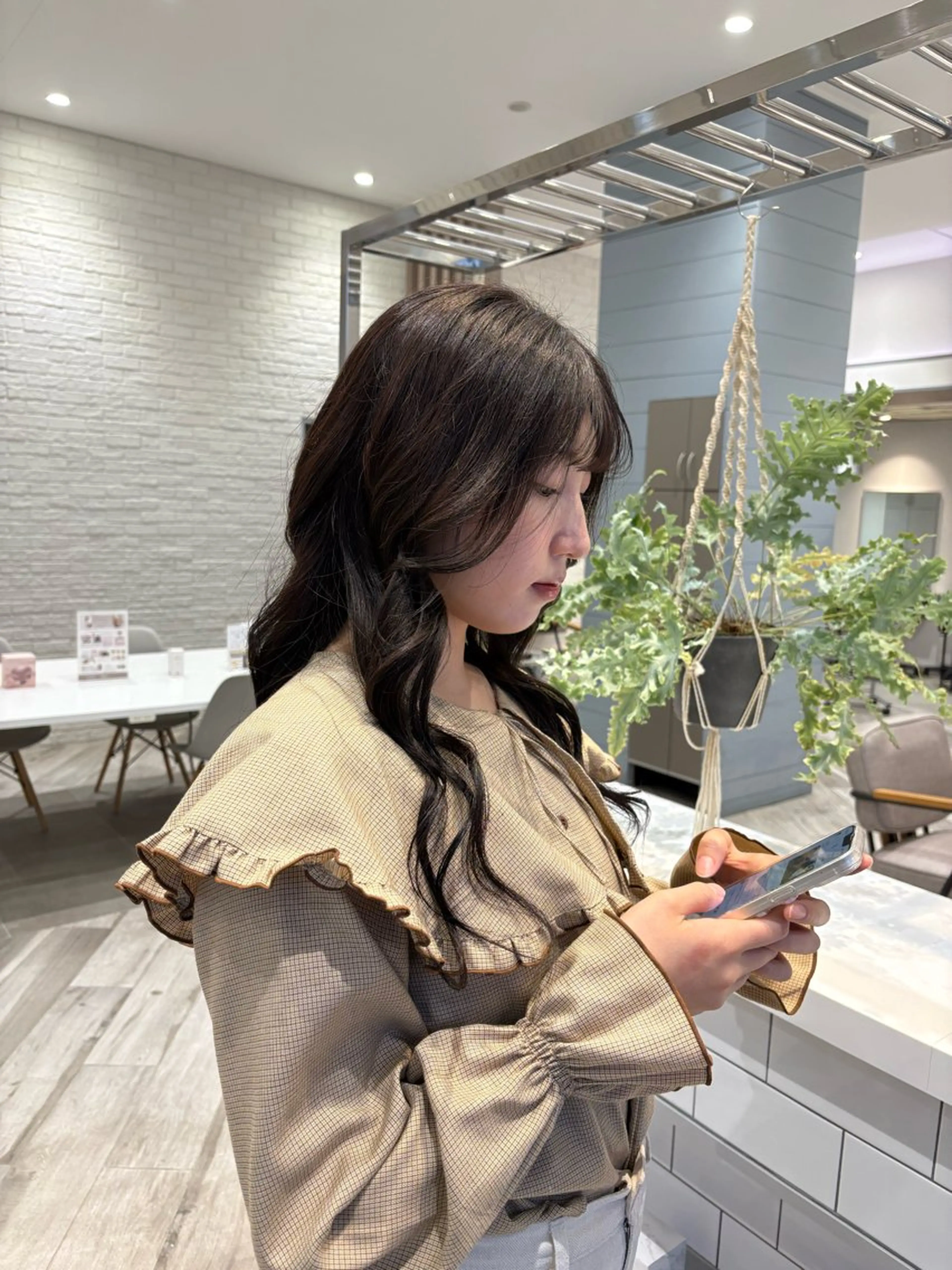 カラー 黒髪 ナチュラルブラック ヘアカラー 加藤花珠 /美容室のヘアスタイル