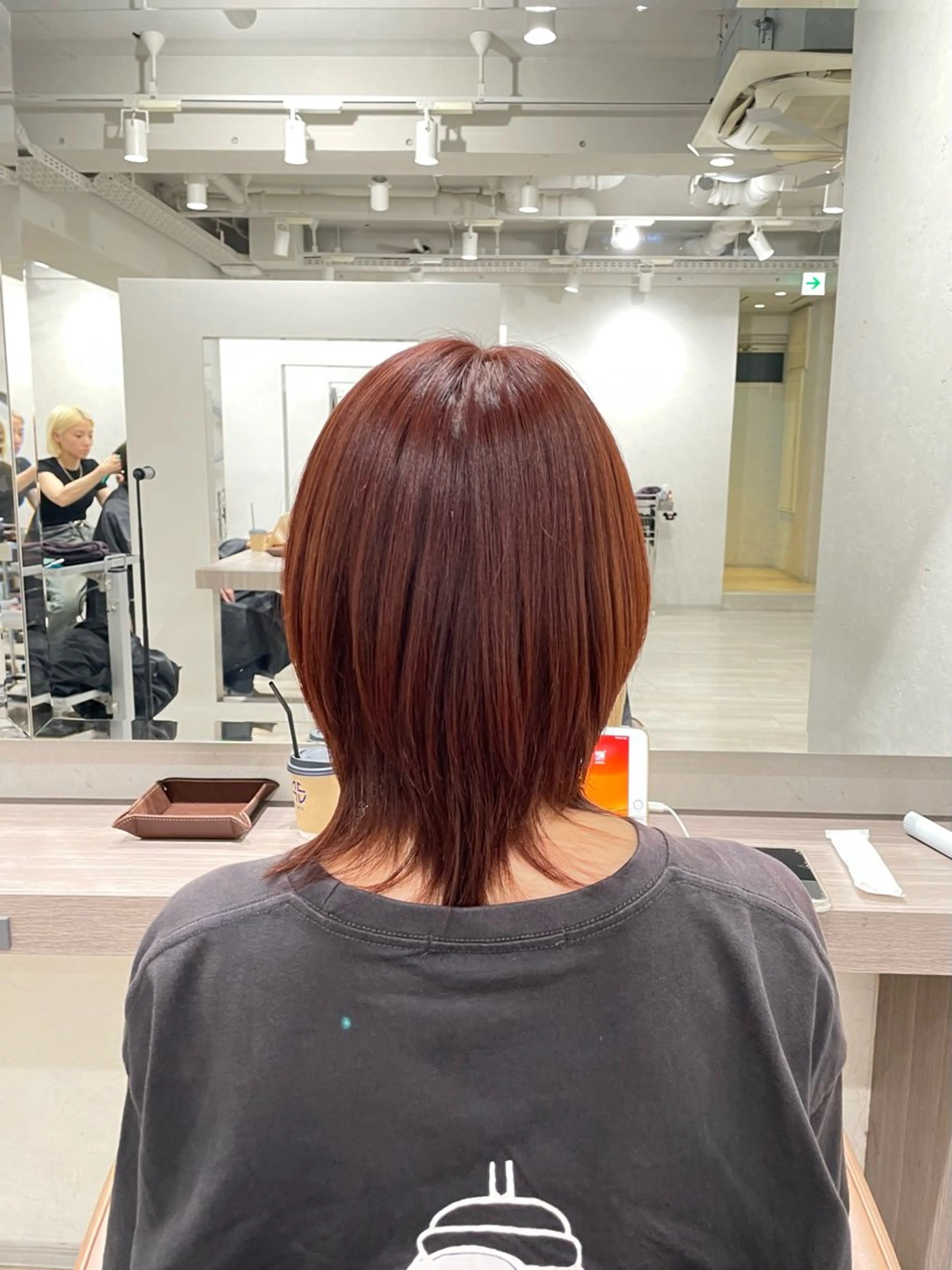 ミディアム ハイライトデザイン 特化/表参道/みづきのヘアスタイル