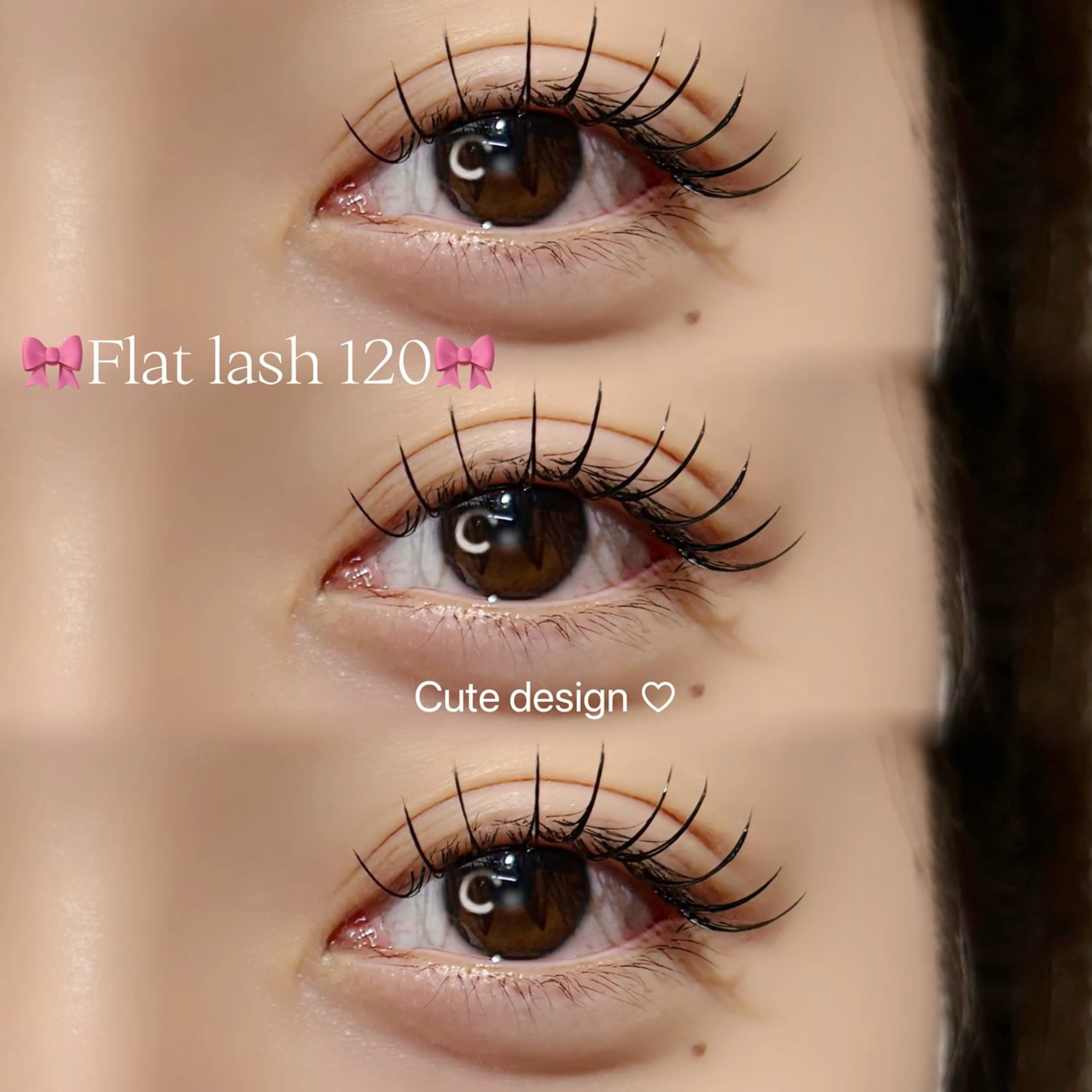 🐣ミニモ限定🐣限定価格マツエクフラット120本 コーティング仕上げ付きの写真