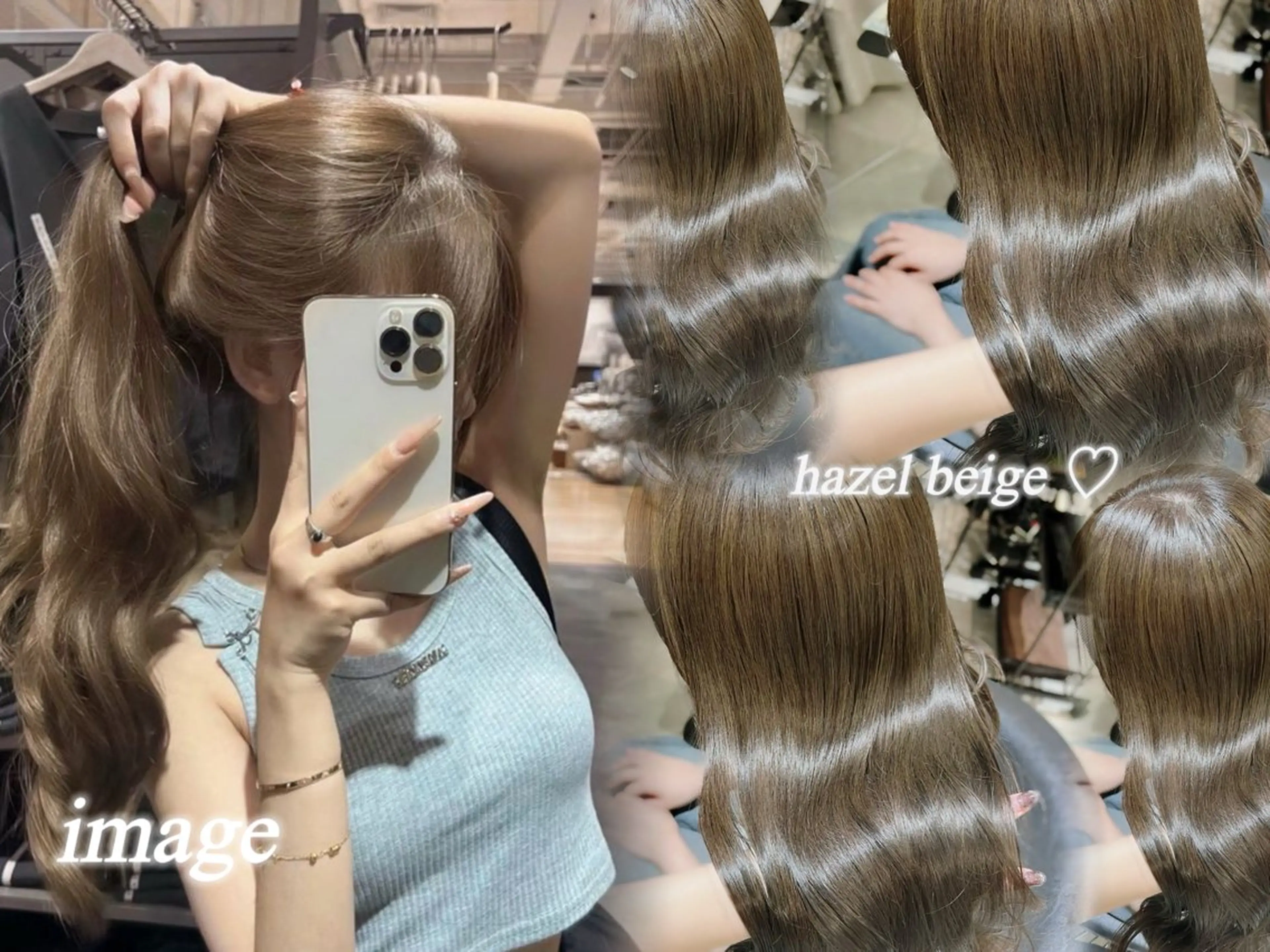 【🫧透明感が欲しい方🫧】イルミナケアライトニングダブルカラー＋高保湿2stepトリートメント🪄✨※ロング料金なしの写真