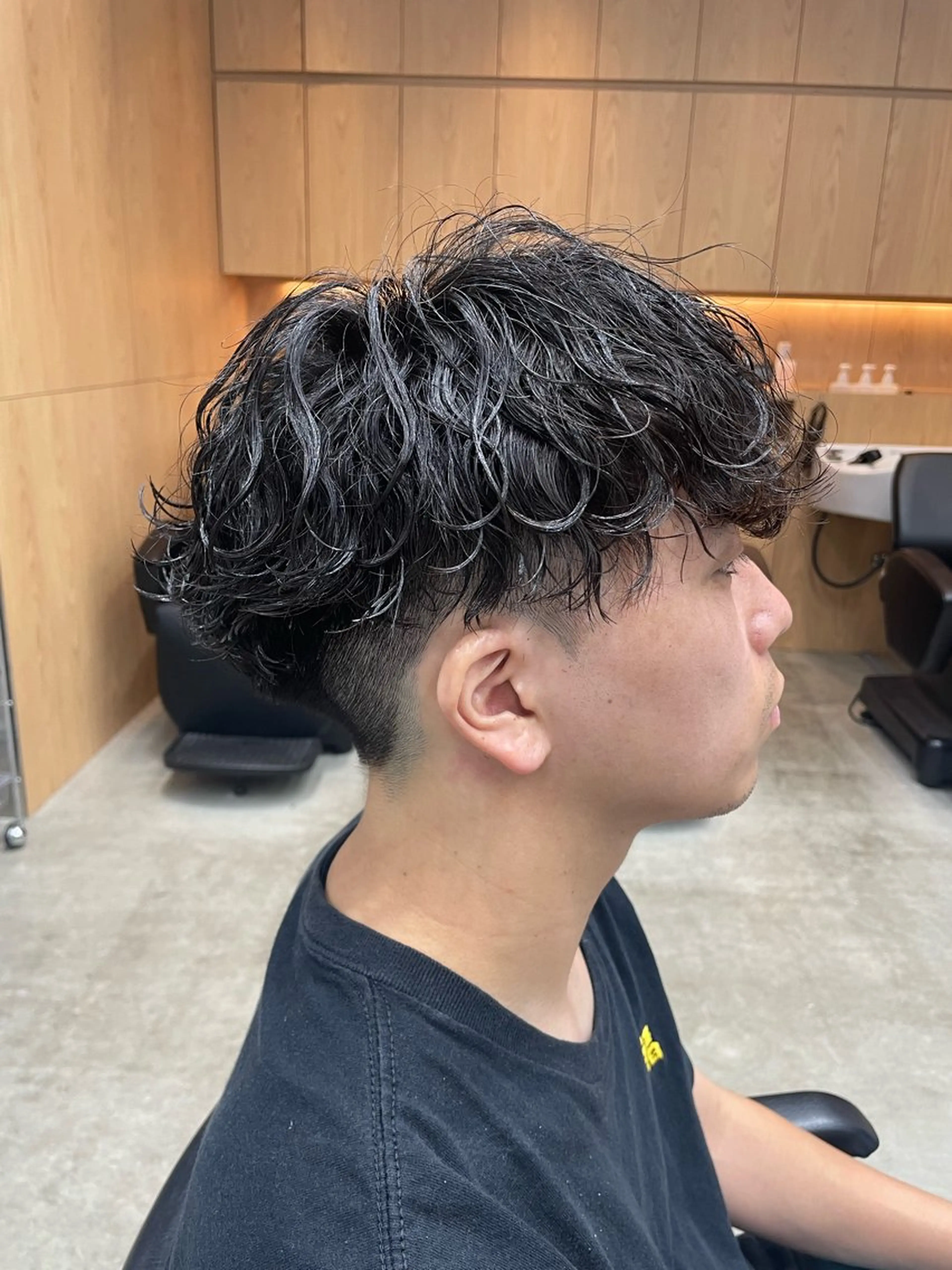 パーマ メンズ フェザーパーマ カルマパーマ メンズパーマ プードルパーマ ツイストスパイラルパーマ カット パーマ fifth天神大名Ⅱ所属・fifth天神 パーマ特化/石橋航海のヘアスタイル