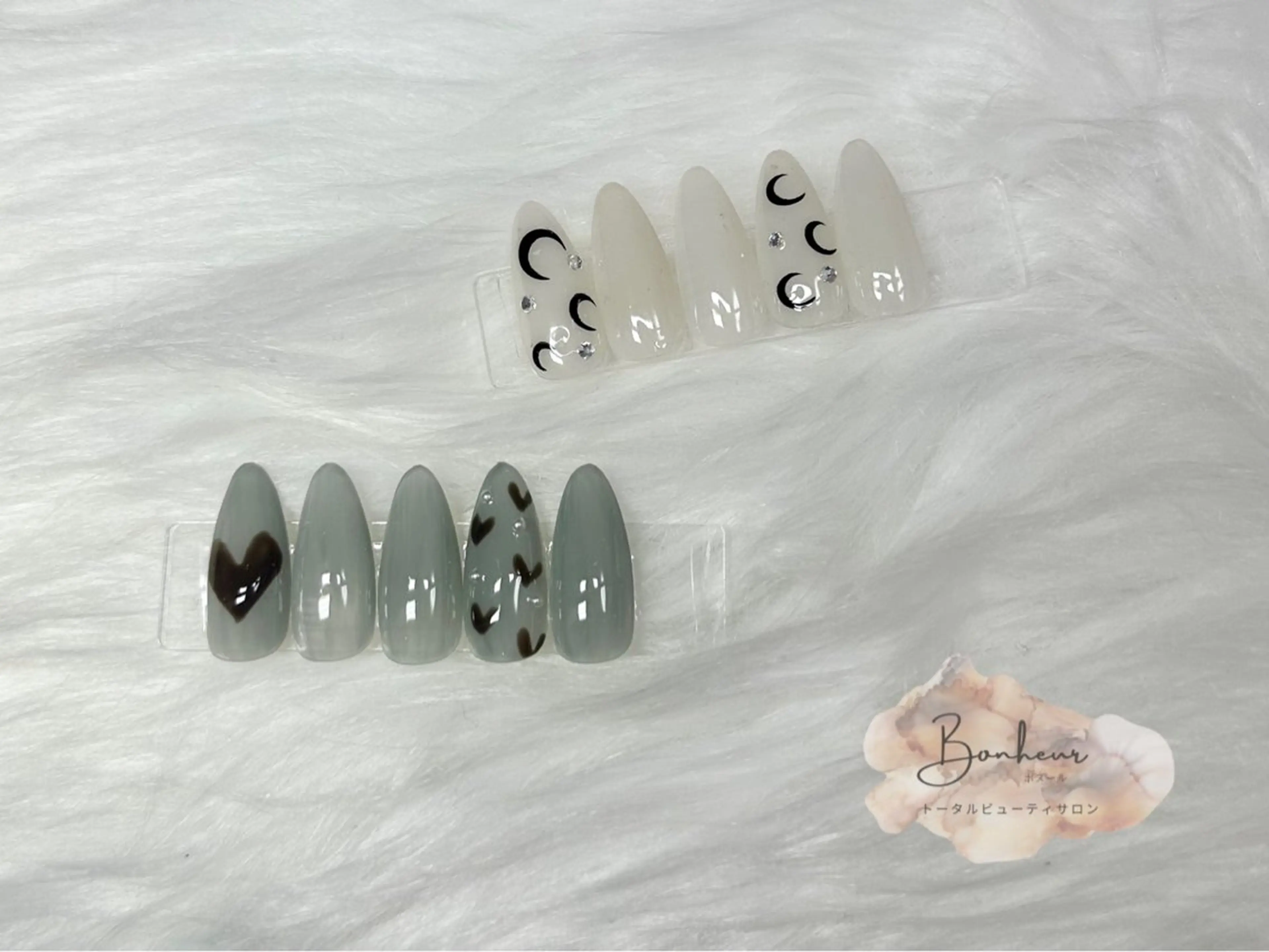 ミディアム ハンドネイル Bonheur 【ボヌール】のネイルデザイン