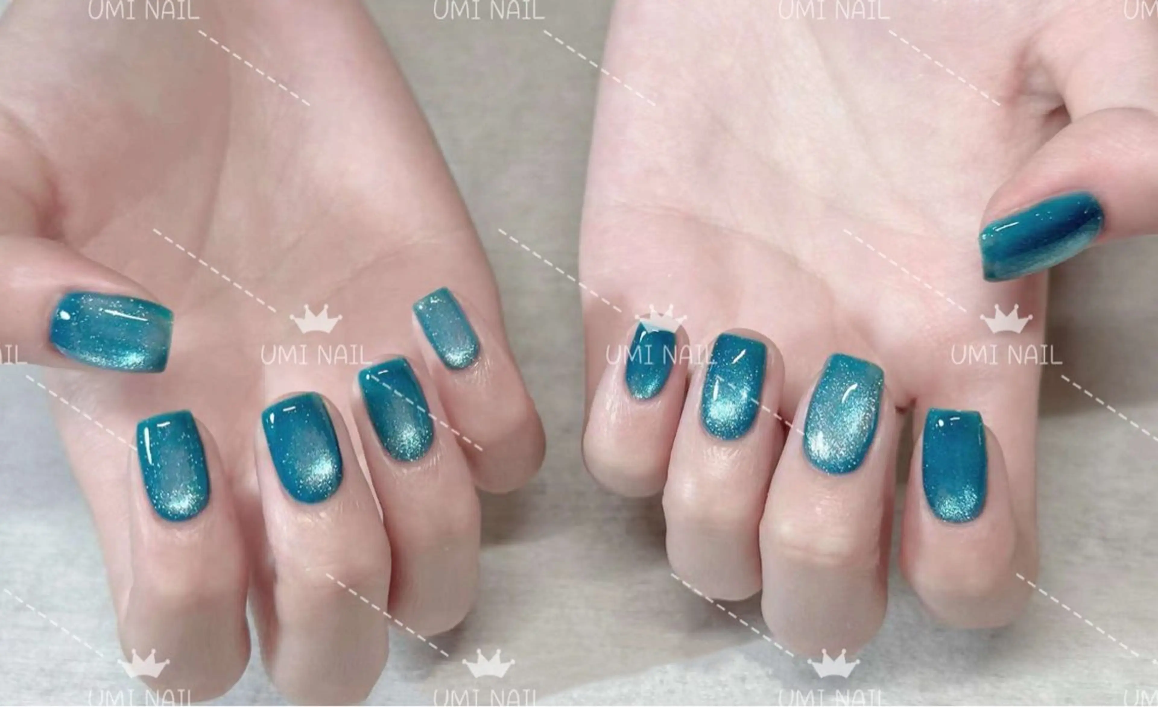 ネイル マグネットネイル ハンドネイル ハンドケア LUXE NAIL SALONのネイルデザイン