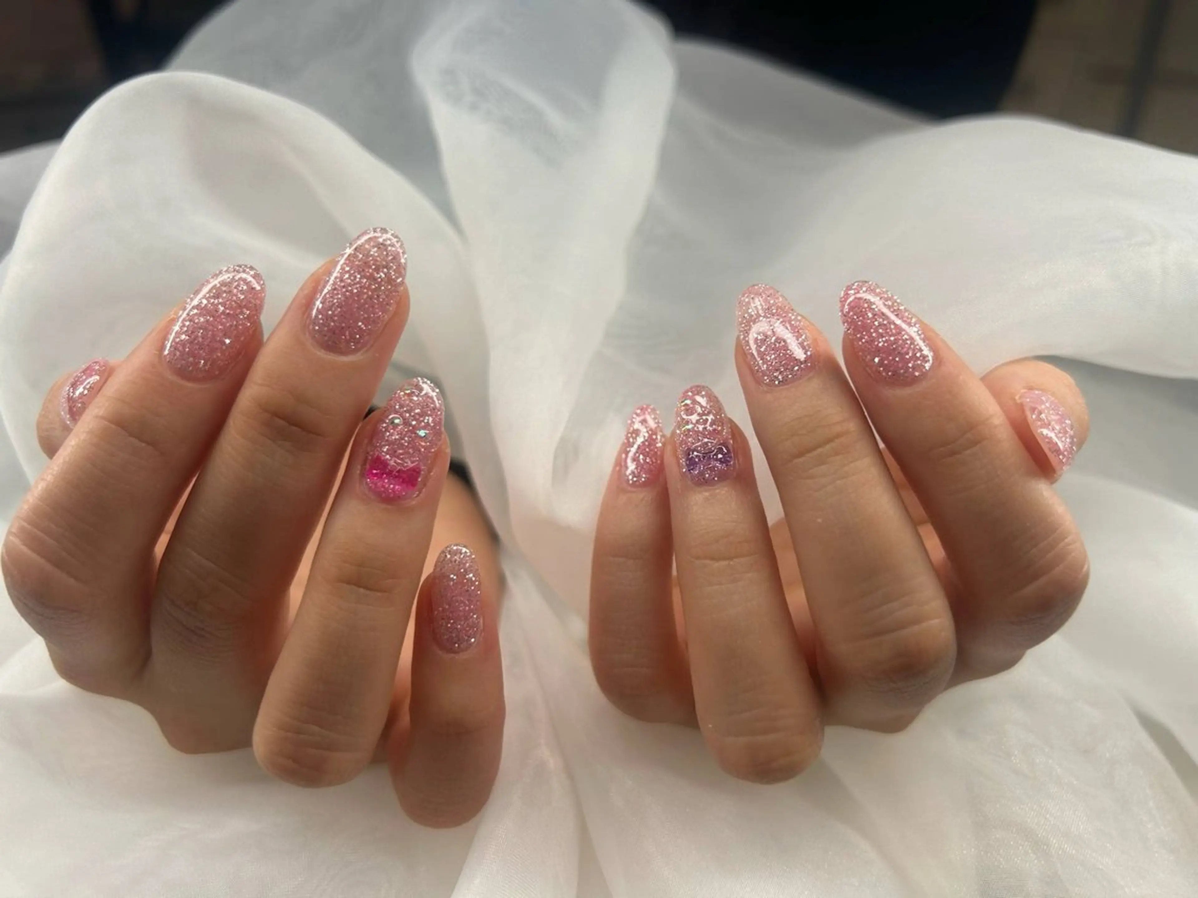 ネイル ATULA Nail 💅チップ長さだしのネイルデザイン