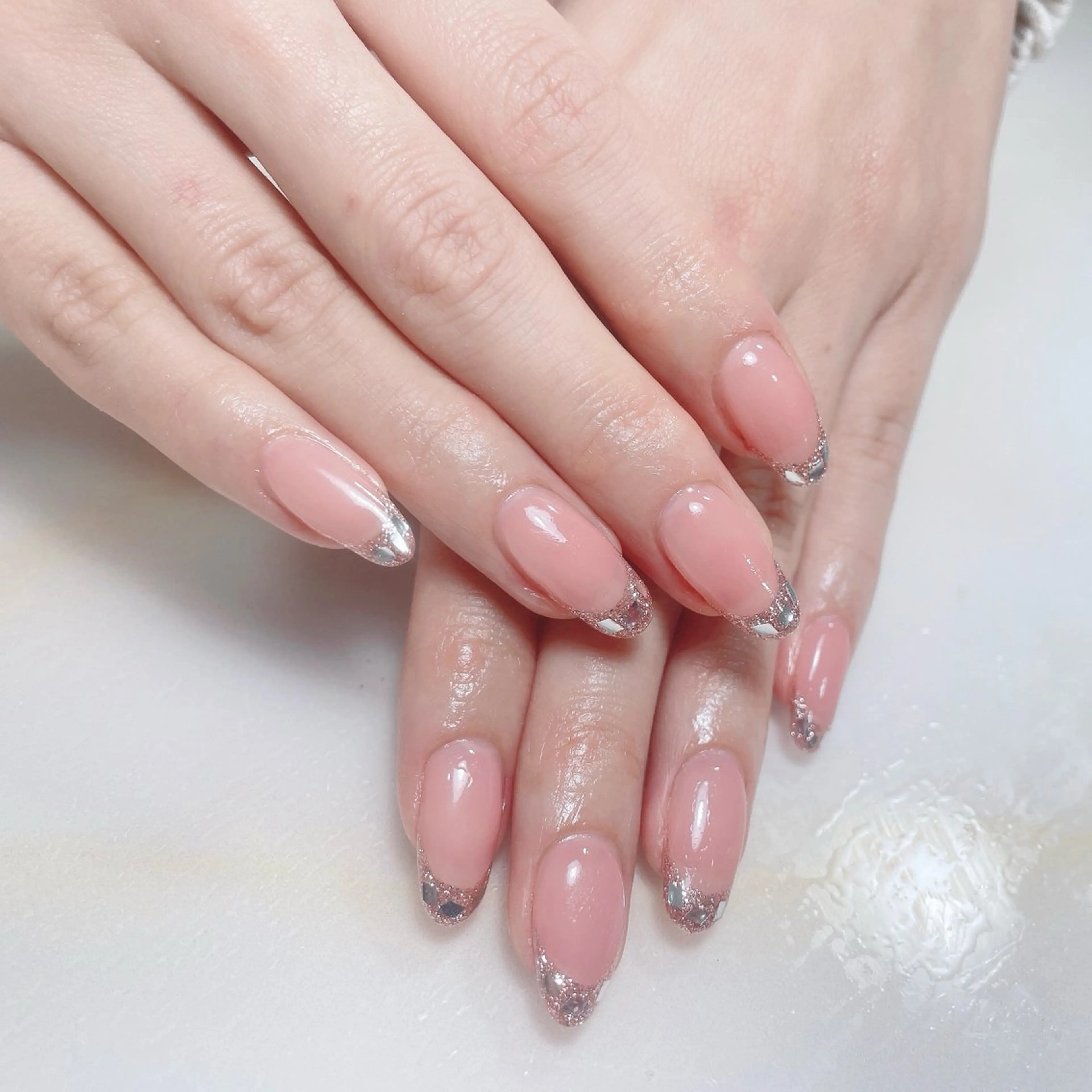 ネイル アートネイル フレンチネイル ジェルネイル グラデーション 韓国ネイル ハンドネイル 久保田 マリコのネイルデザイン