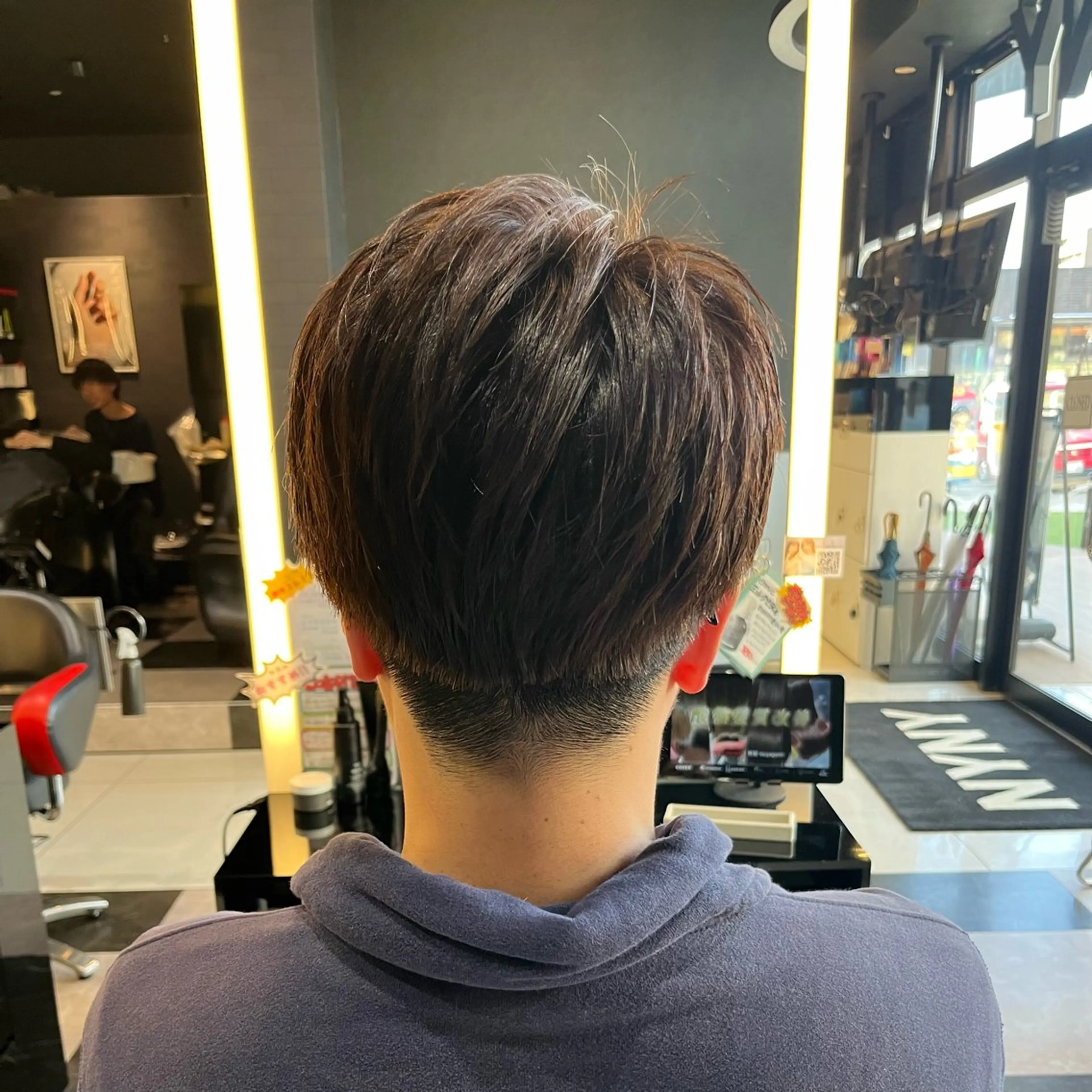 メンズ カット ボブパーマ/レイヤー カット/KINAMIのヘアスタイル