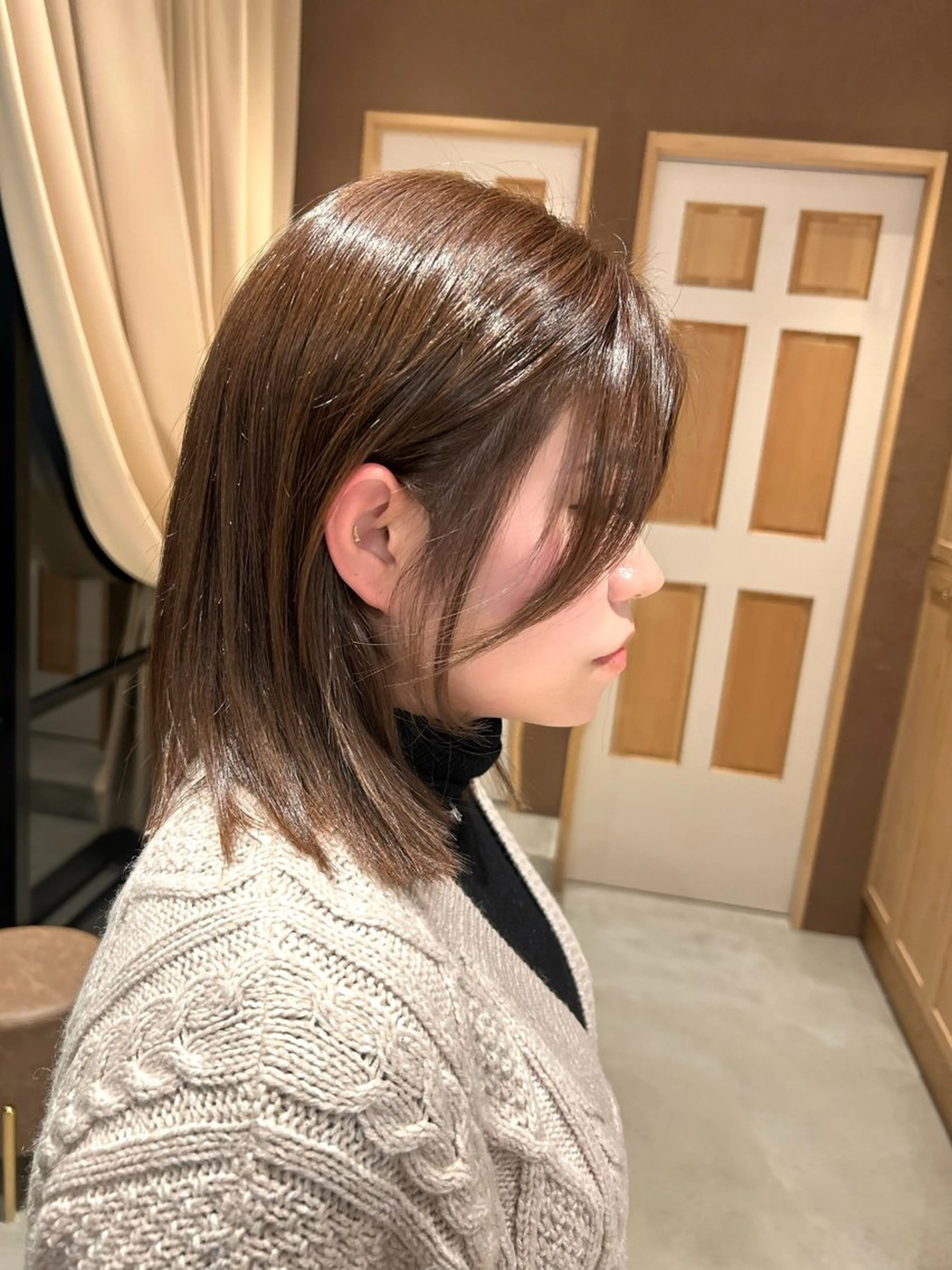 ミディアム カット ヘアカラー La fith hair ruu.福山2号店【ラフィス ヘアー ルウ】所属・阿部野 明優梨のヘアスタイル