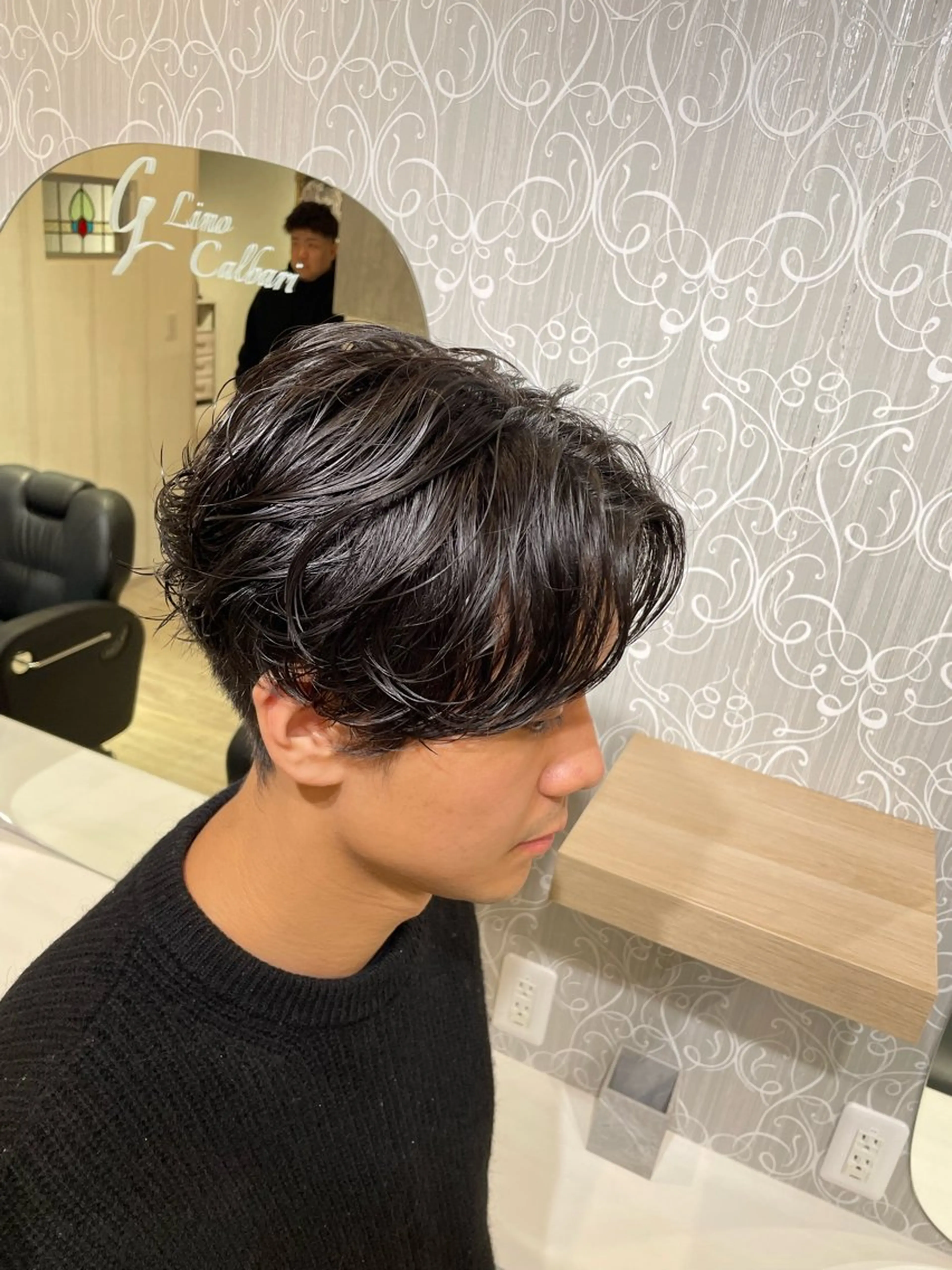 ショート パーマ メンズ メンズパーマ カット パーマ 小野寺祐希人 Calbariのヘアスタイル