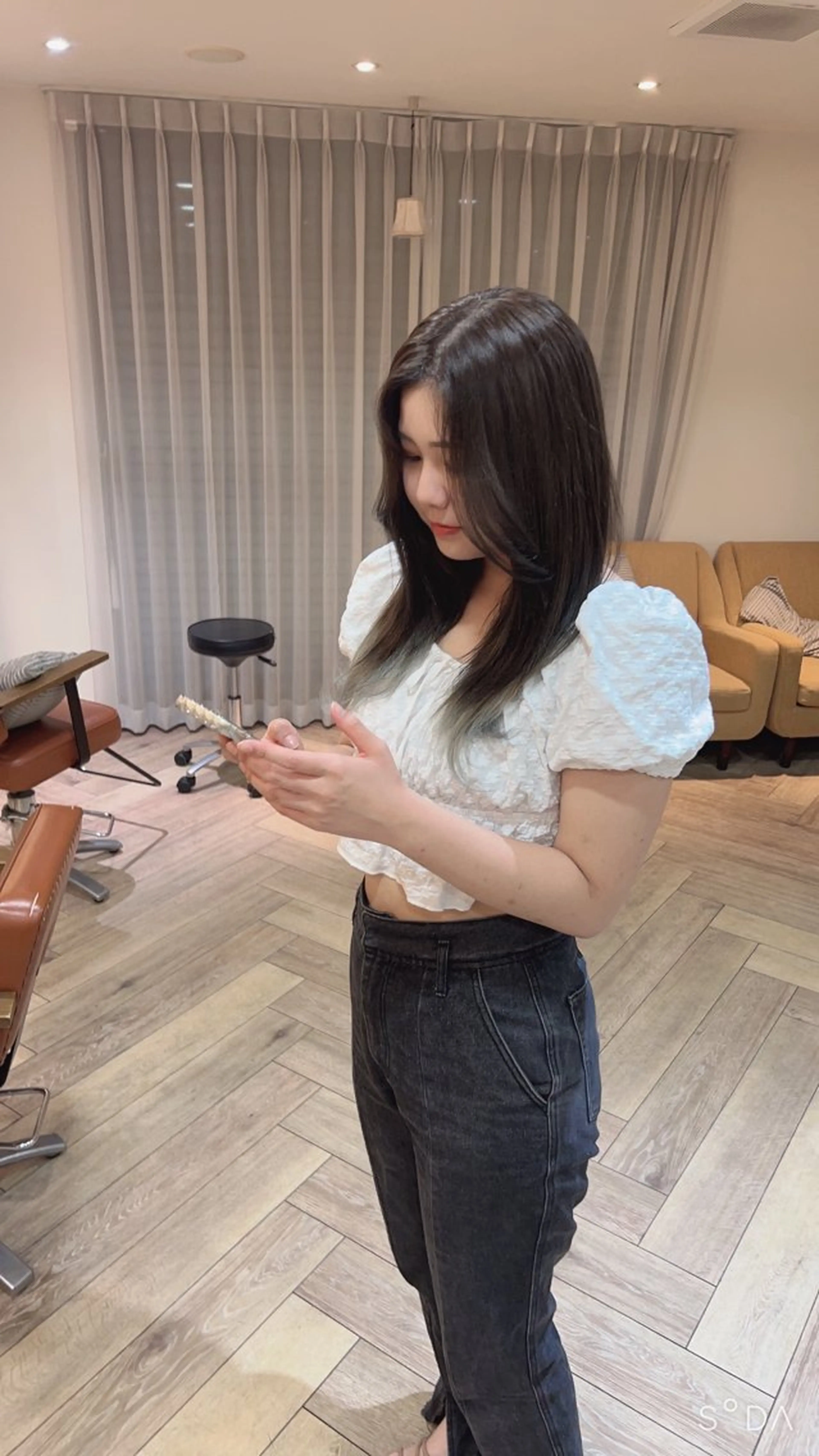 ロング カラー ブリーチ HAIR'S Lunetta abeno所属・お支払いは現金のみ MIZUKI💜🎀のヘアスタイル