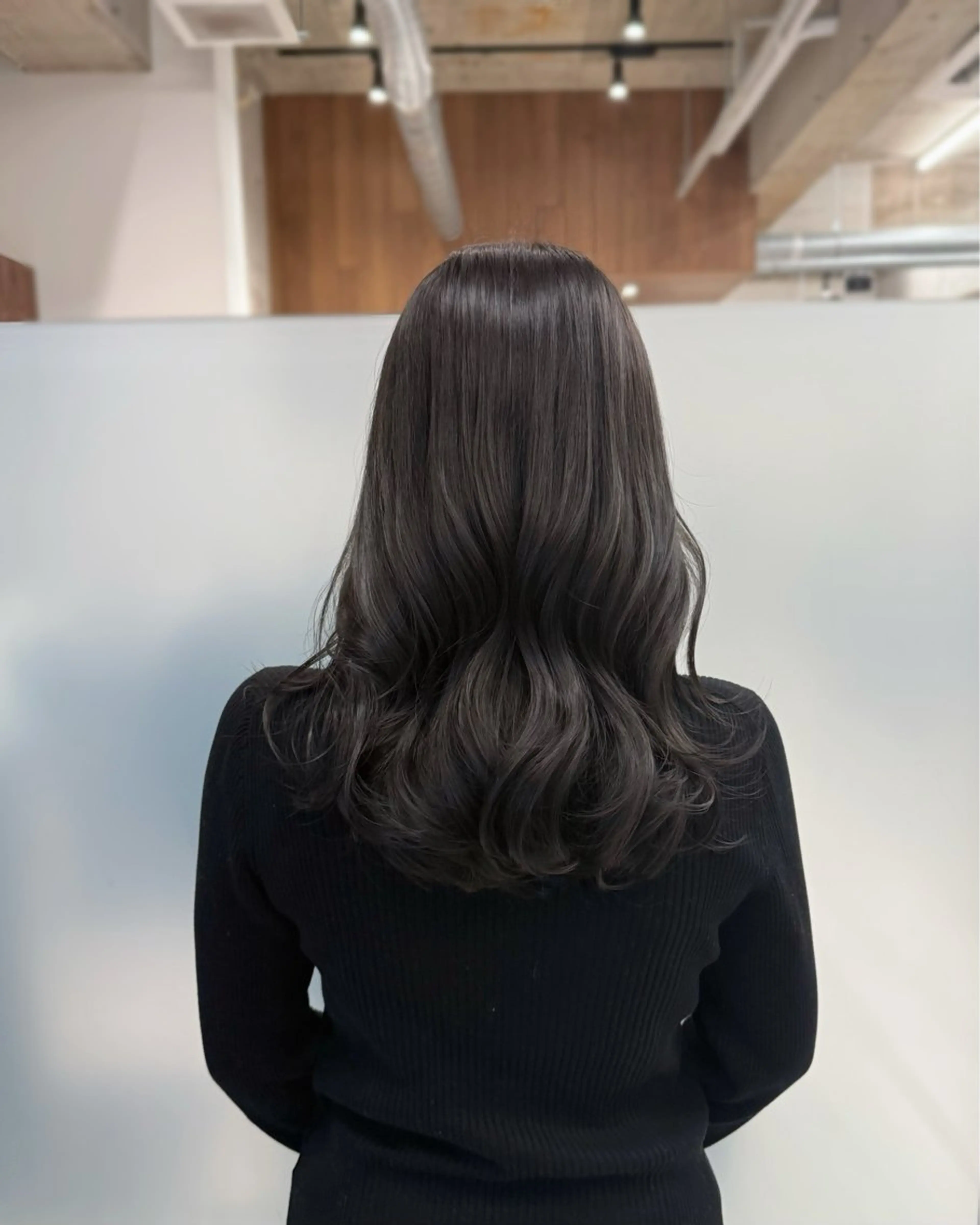 ミディアム カラー カット ヘアカラー トリートメント 縮毛矯正+モテカラー 🎀✨MIHOのヘアスタイル