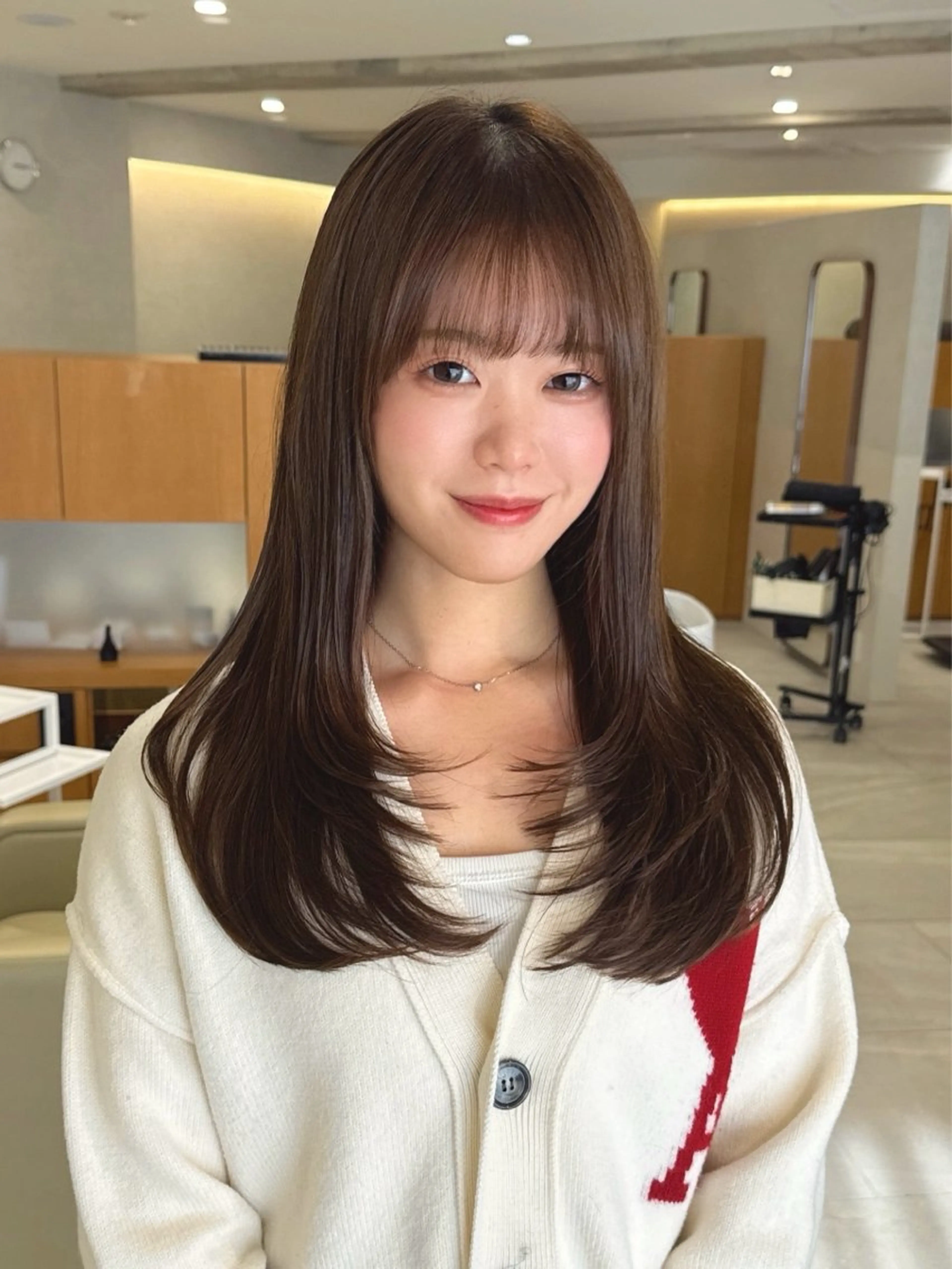 ロング カラー ヘアカラー トリートメント MISATO THIRD SHOPのヘアスタイル