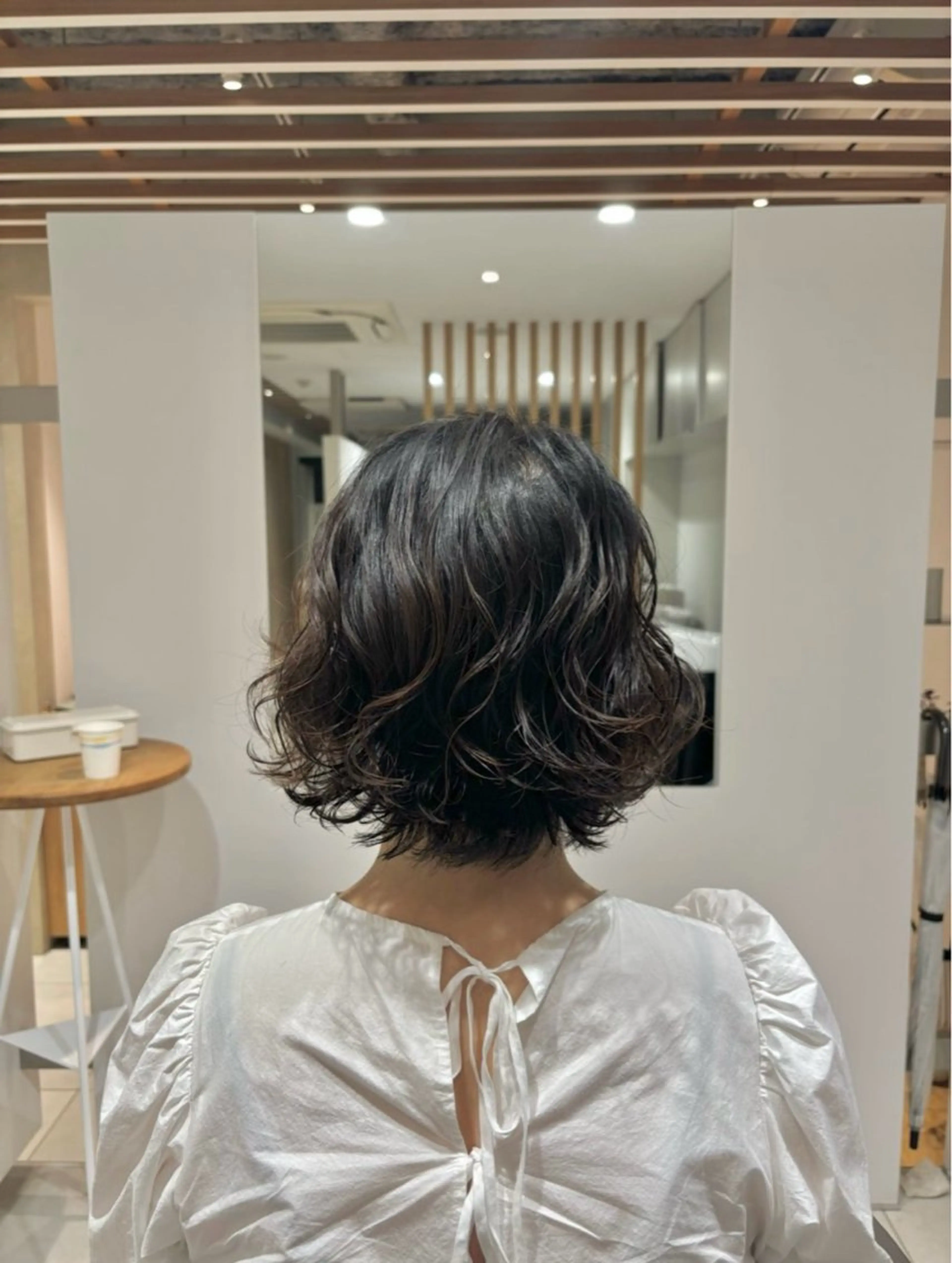 ショート くせ毛 白土 さくらのヘアスタイル