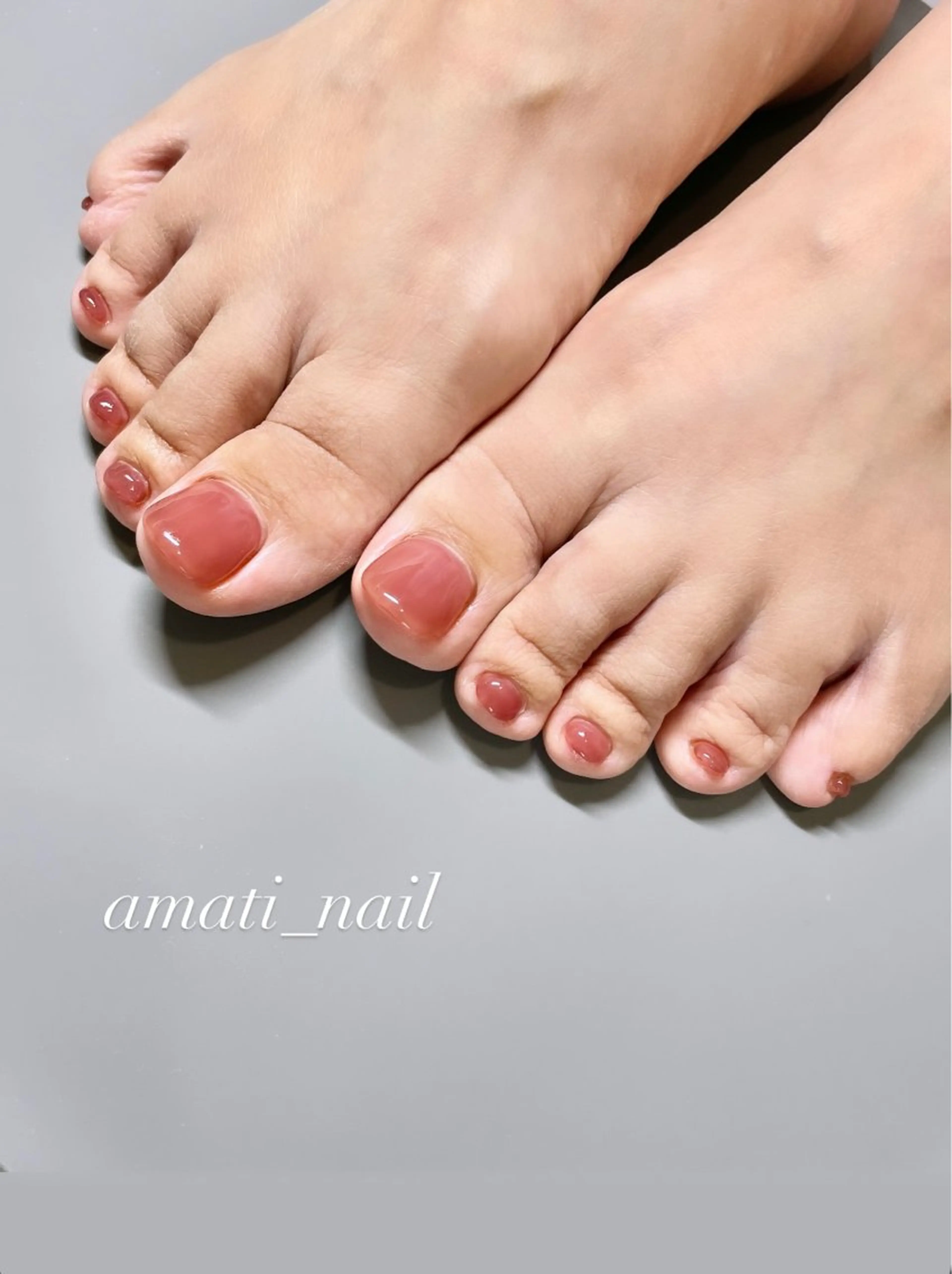 ネイル フットネイル ジェルネイル マグネットネイル ミラーネイル ニュアンスネイル フットネイル amati_nail TAKAKOのネイルデザイン