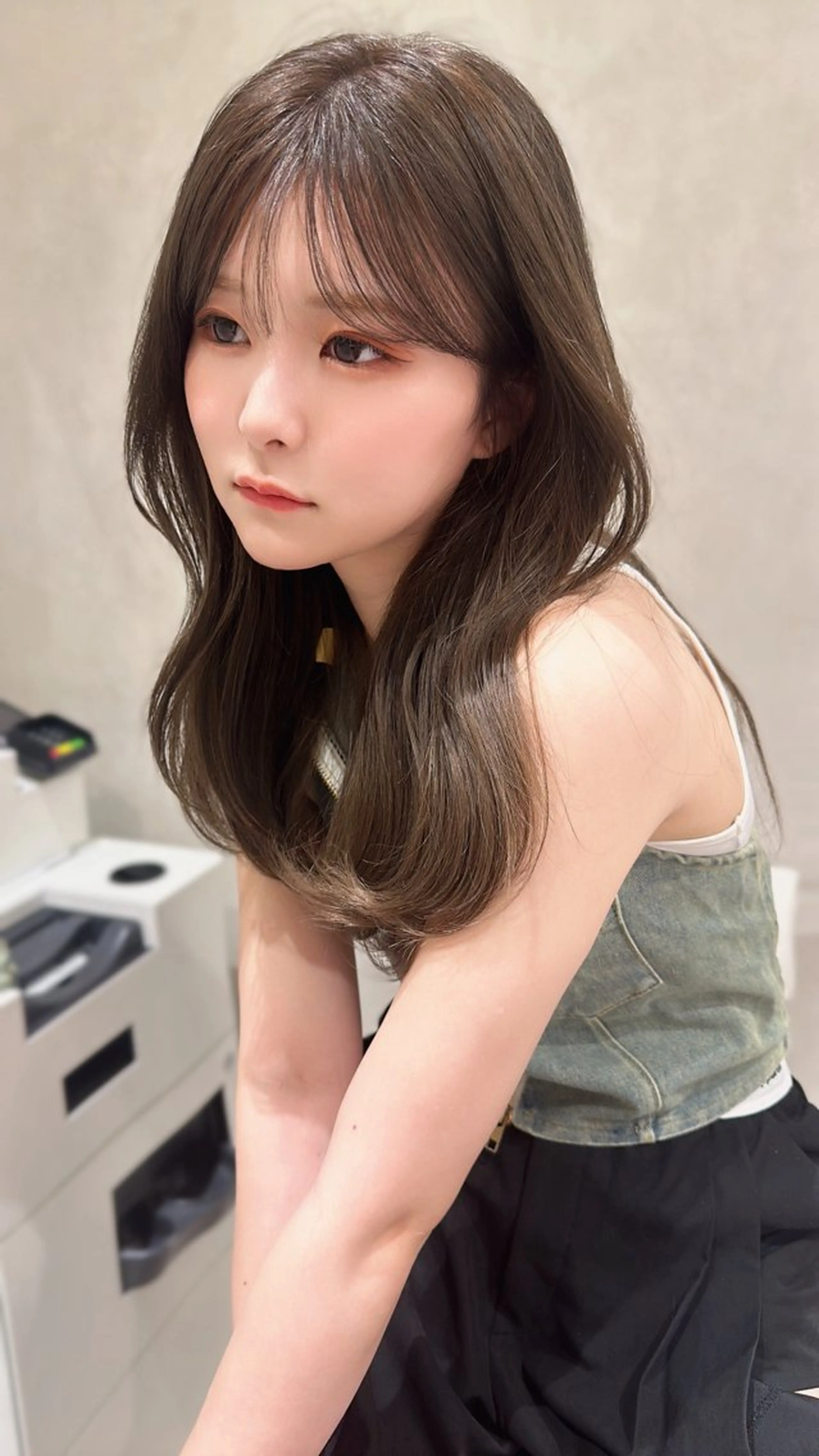 ロング oto🎀×美髪× シースルー前髪🤍のヘアスタイル