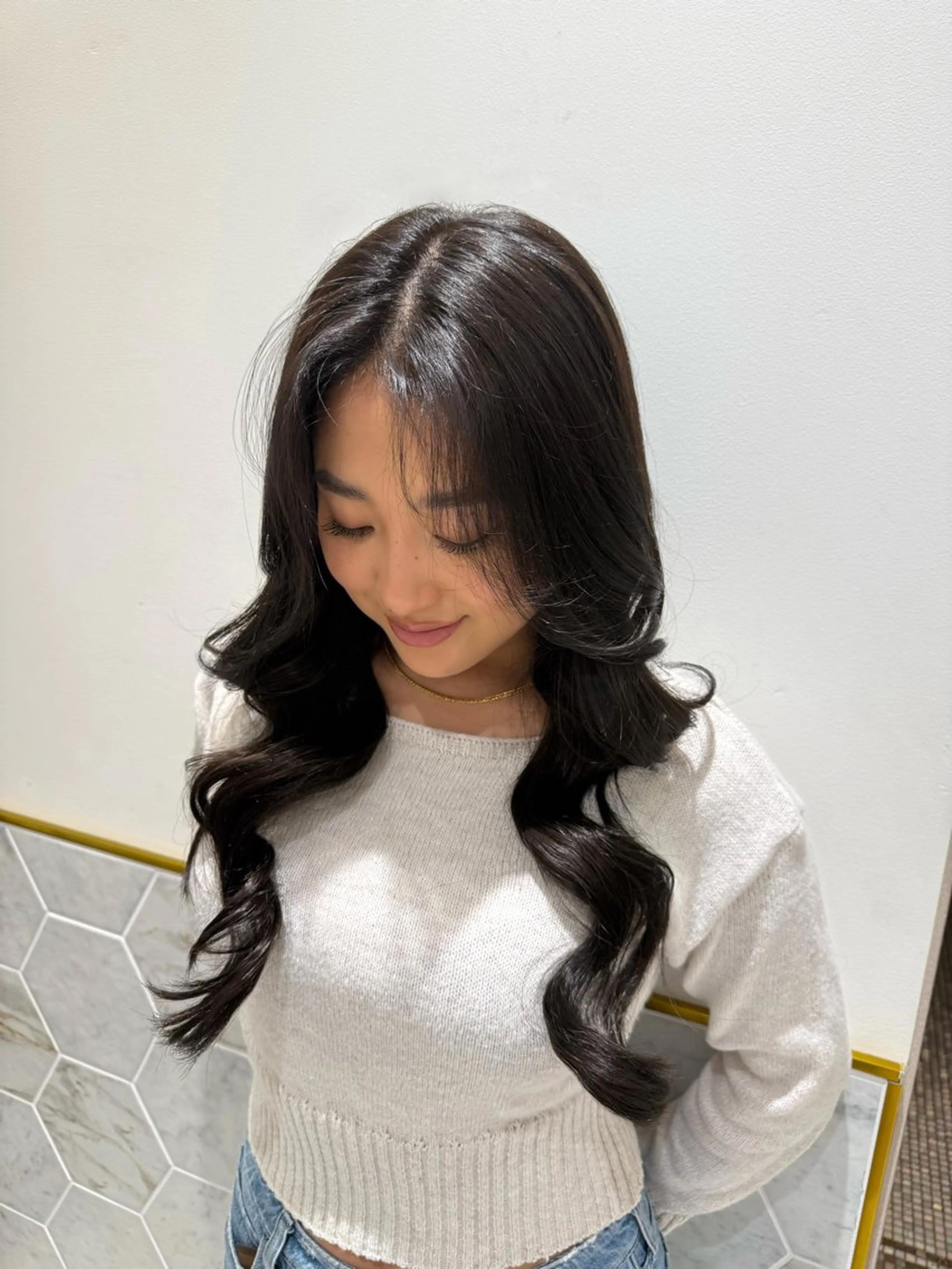 ロング ヘアカラー トリートメント 𝐘𝐮𝐢 🤍 costesのヘアスタイル