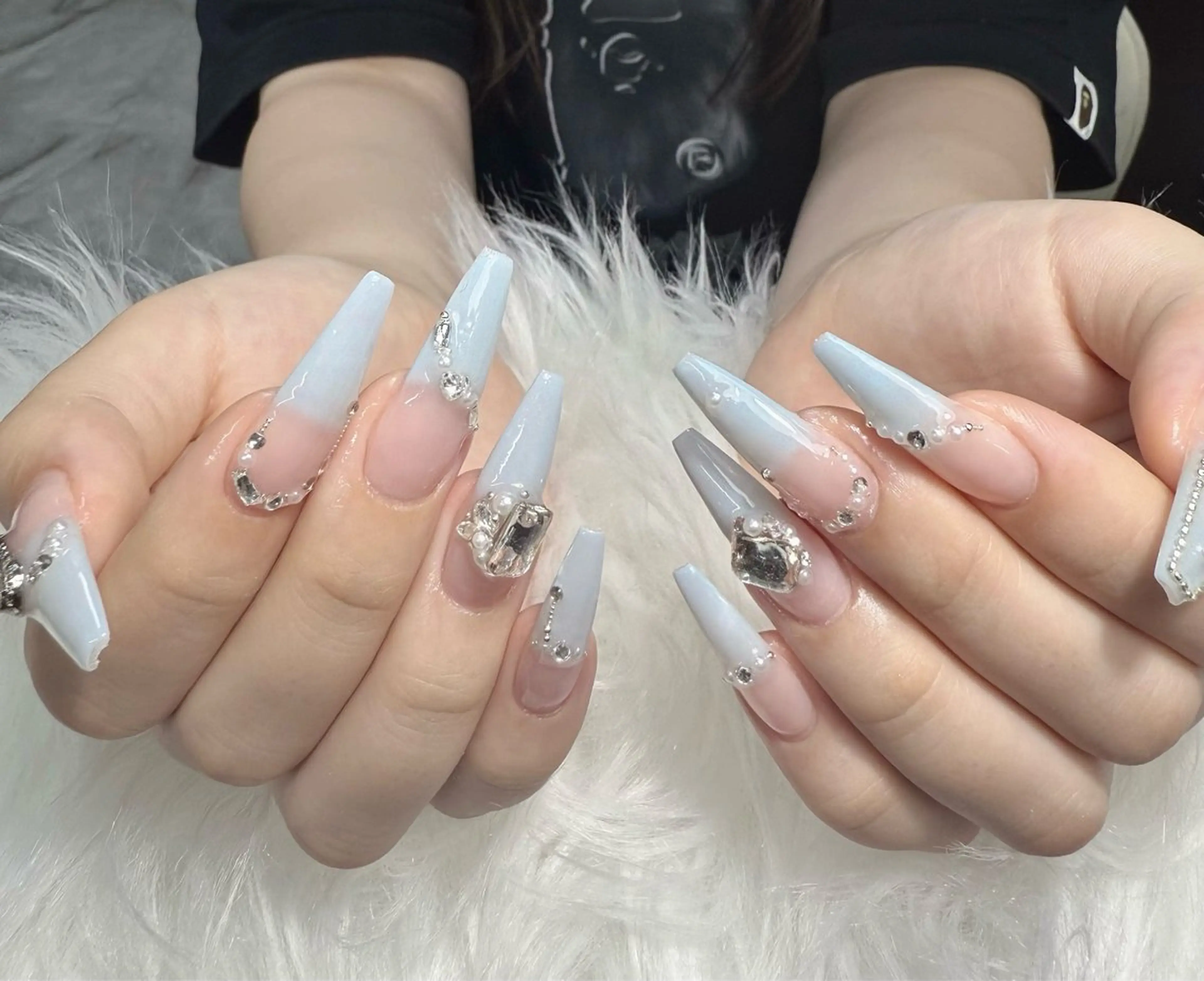 ネイル アートネイル フレンチネイル ジェルネイル 韓国ネイル マグネットネイル ハンドネイル Lenie Nail Okuboのネイルデザイン