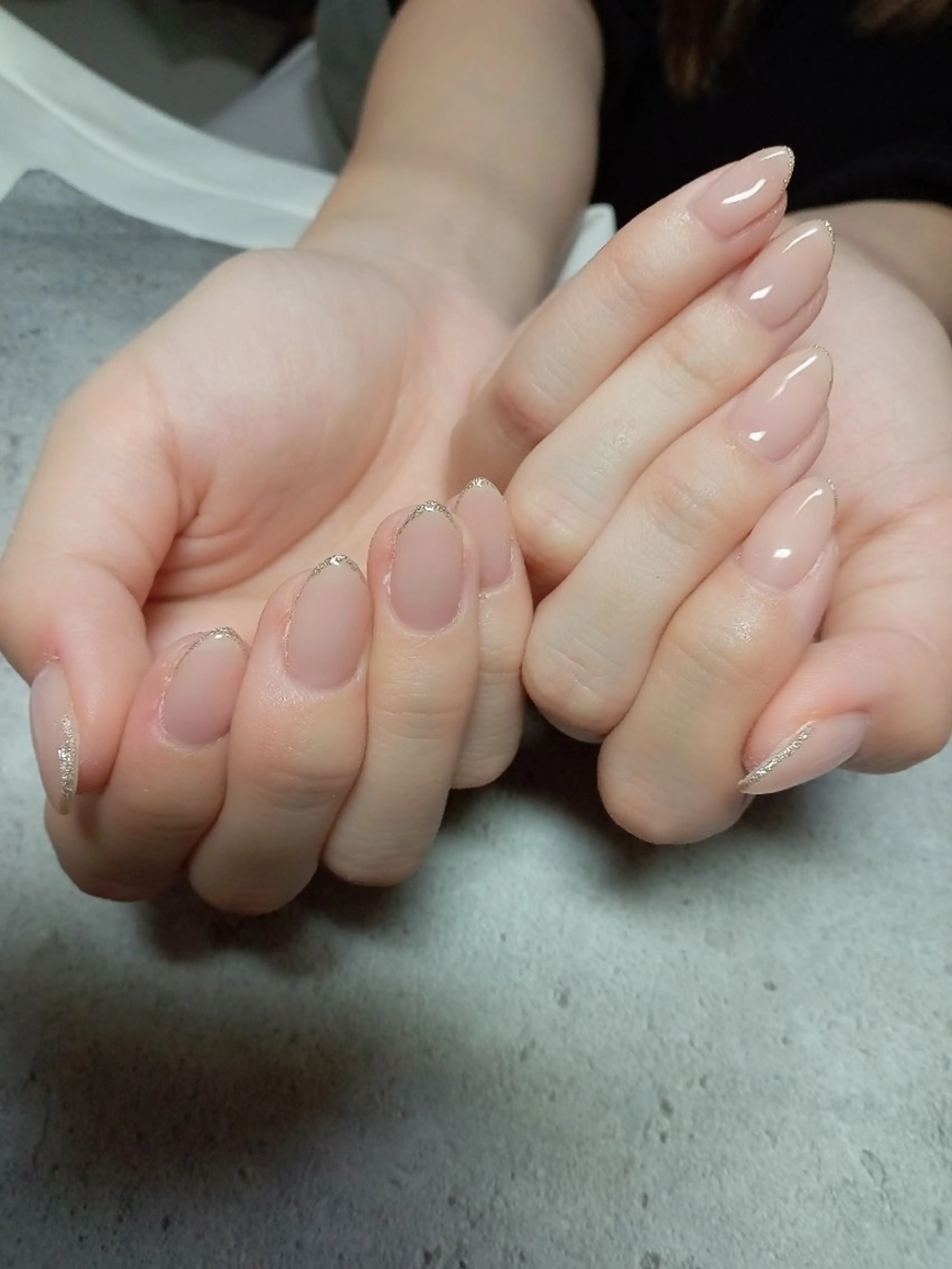 ネイル キラキラネイル ラメ(グリッター) オフィスネイル ワンカラーネイル 冬ネイル ハンドネイル flure de neige yukiのネイルデザイン