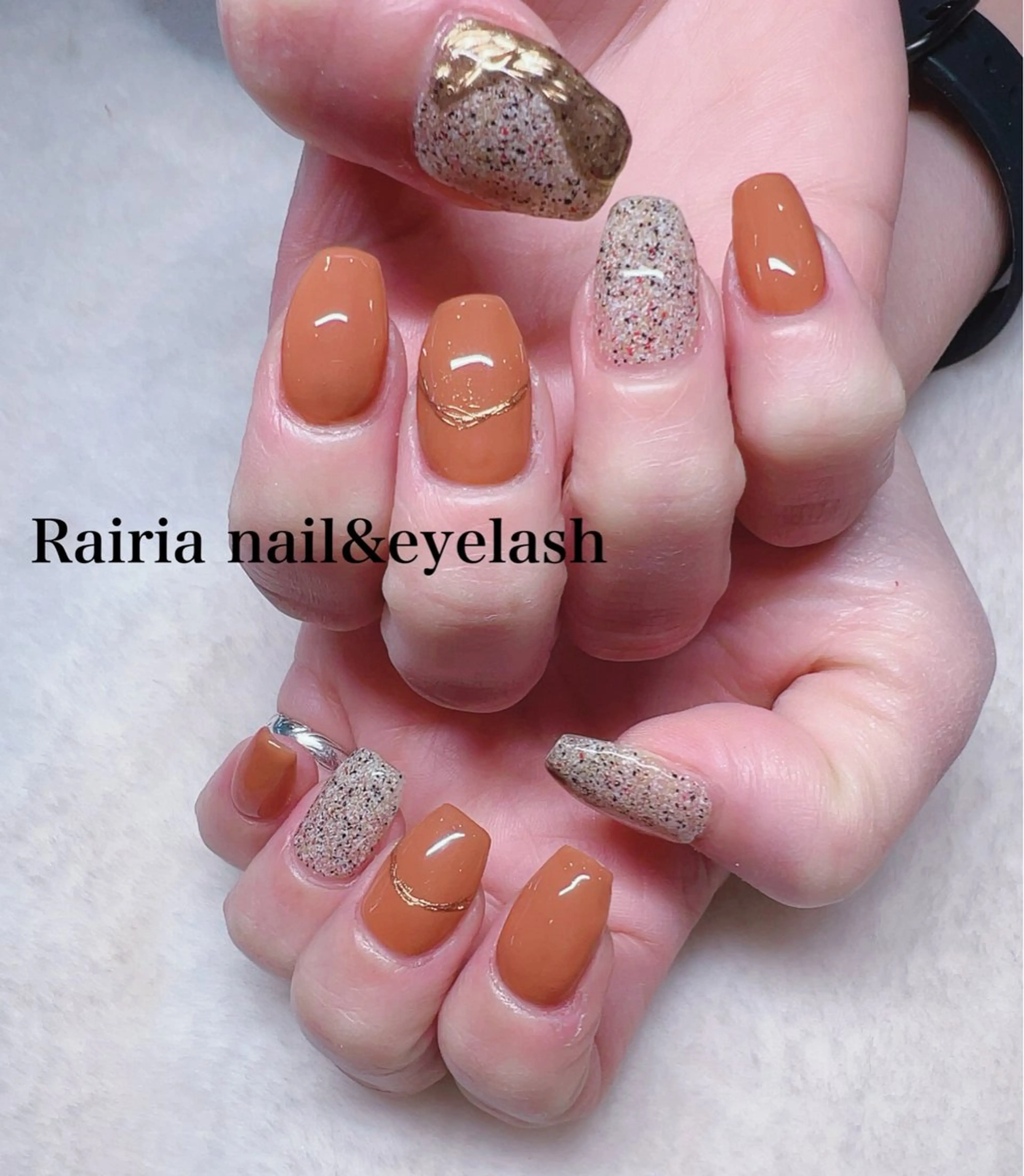 ネイル ミラーネイル 冬ネイル Rairia   nail所属・屋敷 理奈のネイルデザイン