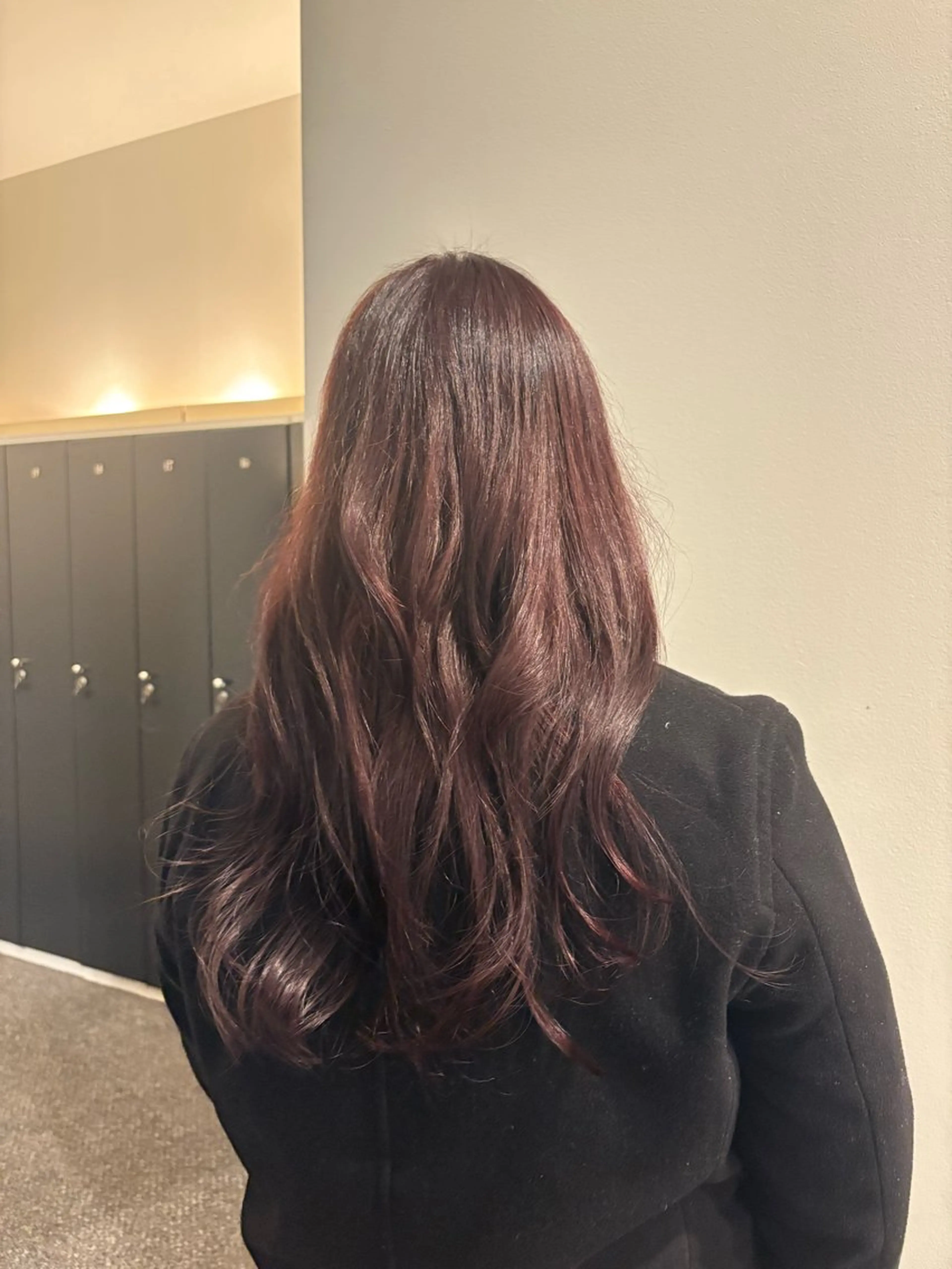 セミロング ヘアカラー 武田玲音/カラー モデル/堀江のヘアスタイル