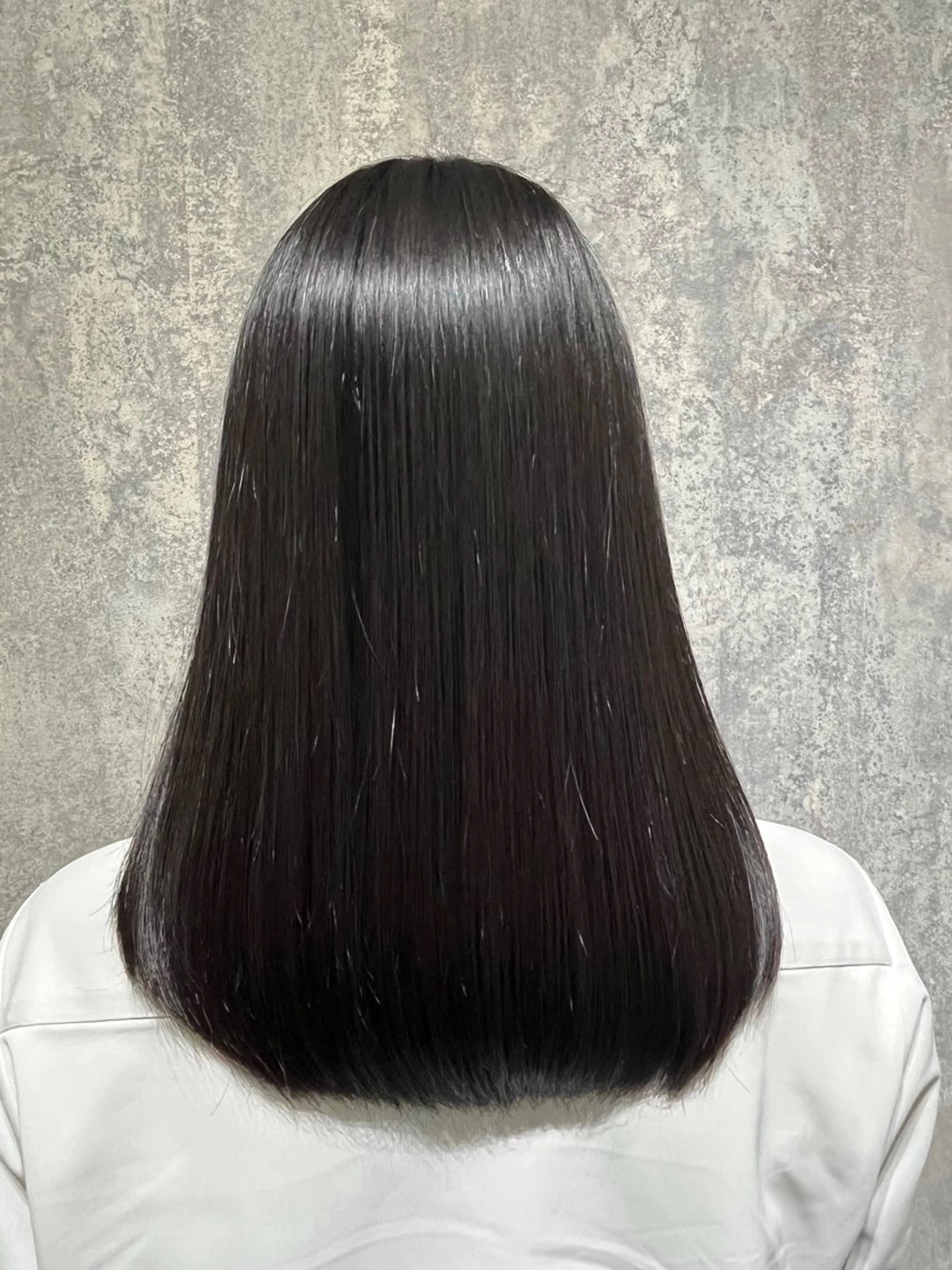 セミロング 似合わせカット ヘアカラー トリートメント nao🎀zina 透明感/艶髪のヘアスタイル