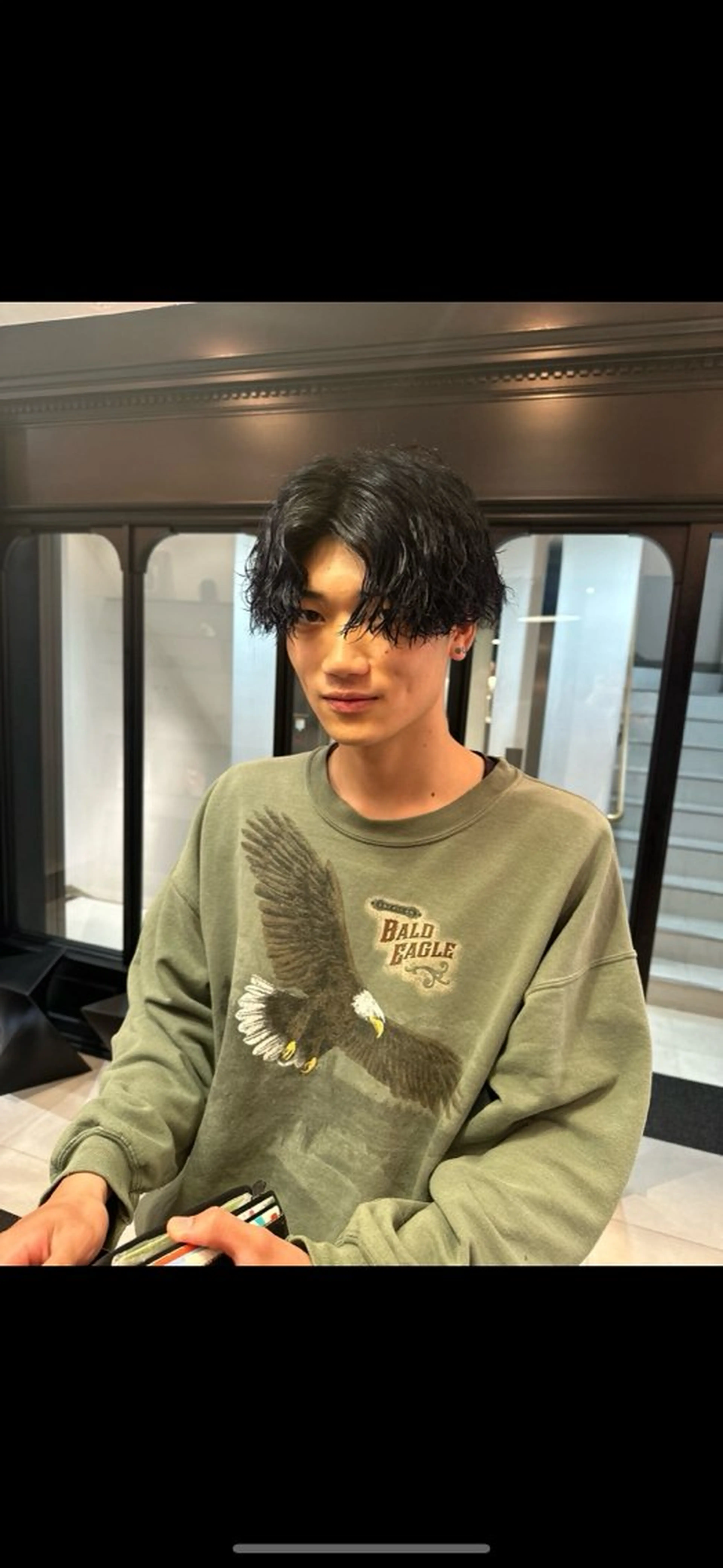 パーマ メンズ カット パーマ riria/ボブ /ブラウンカラー🎀のヘアスタイル