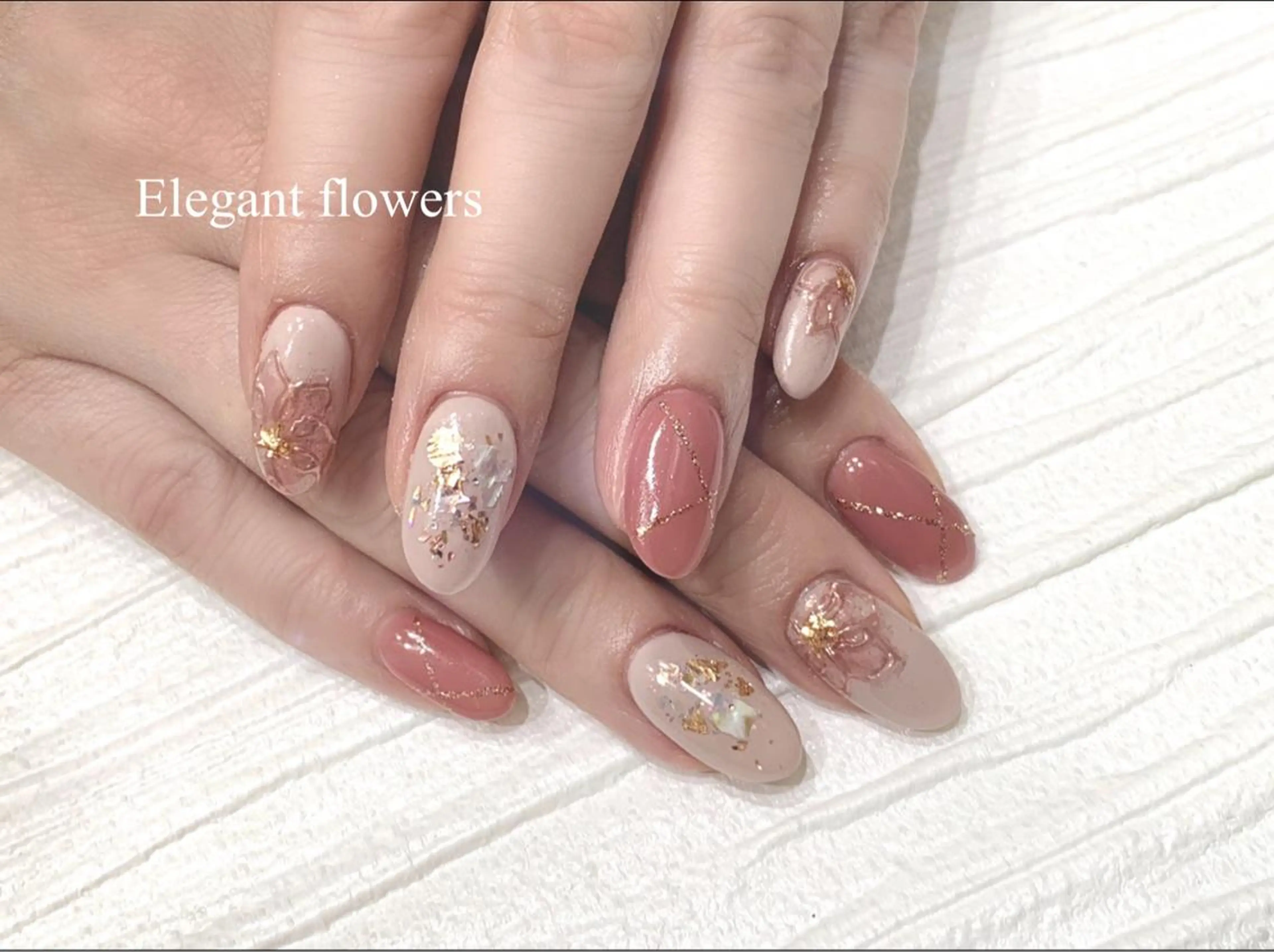 セミロング m kaori𓃟のネイルデザイン