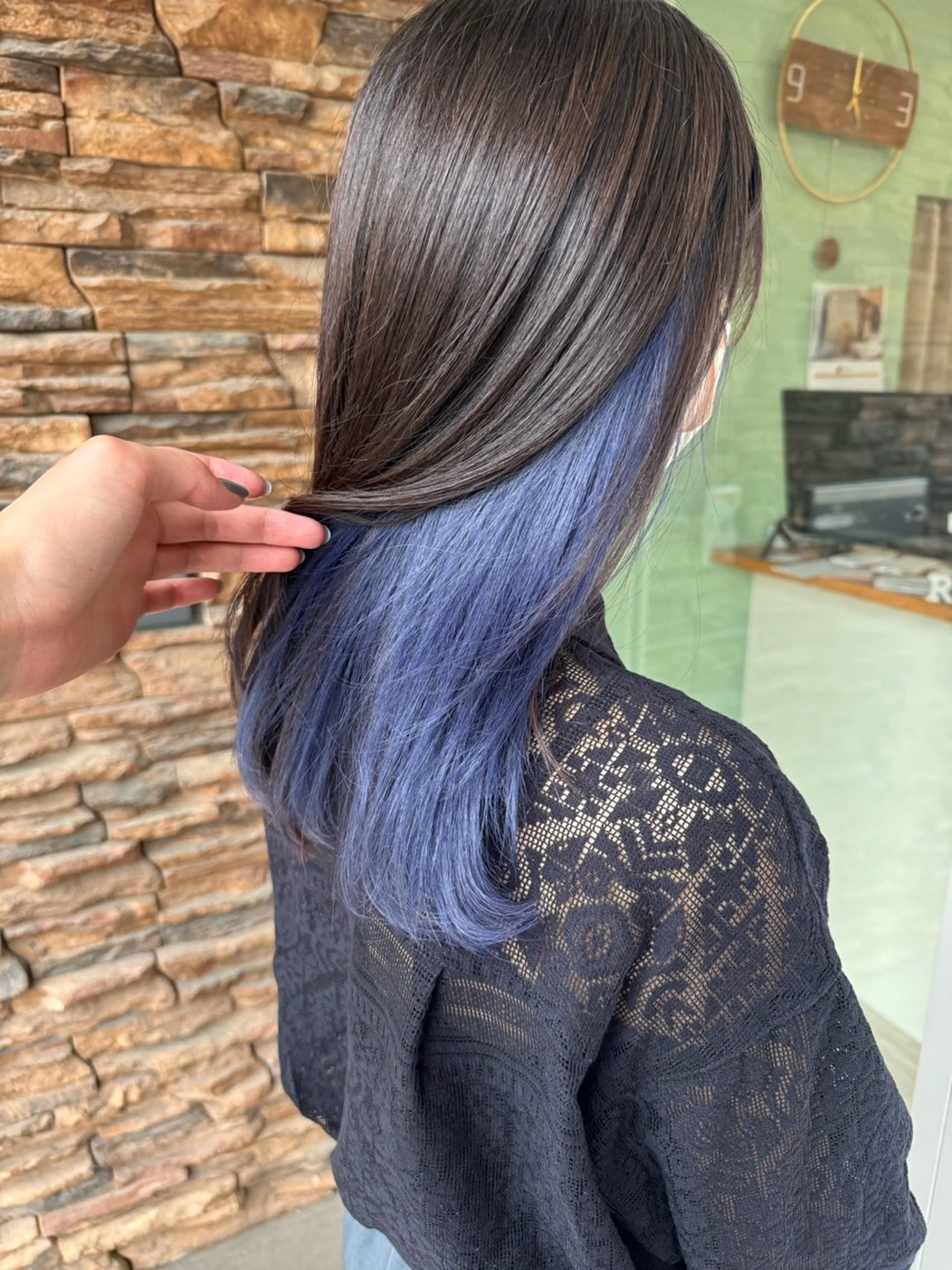 セミロング カット ヘアカラー 小村 誠也のヘアスタイル