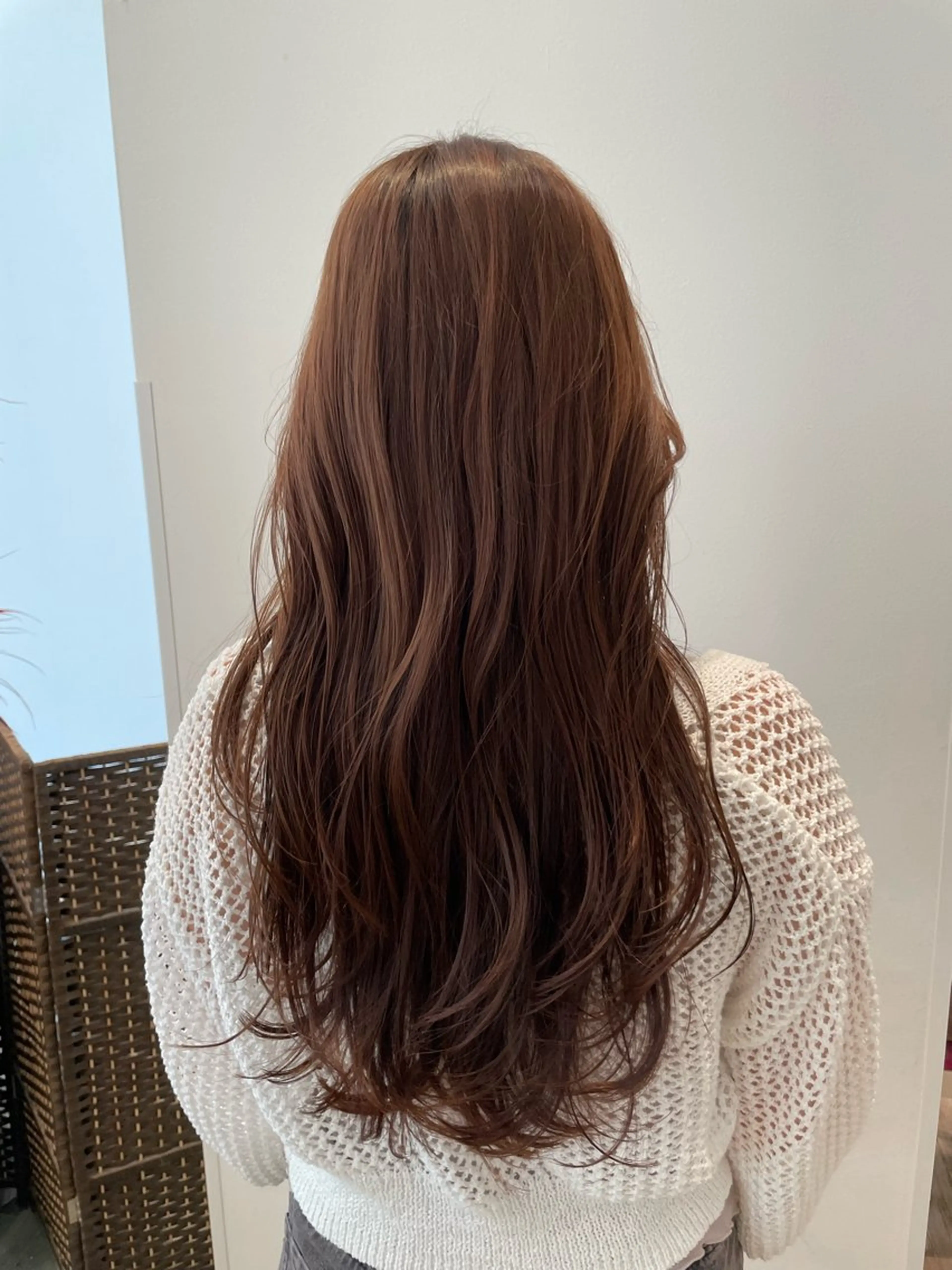 ロング カラー ブラウンカラー カット ヘアカラー トリートメント k-twoたき✨艶感 カラー／美髪矯正のヘアスタイル