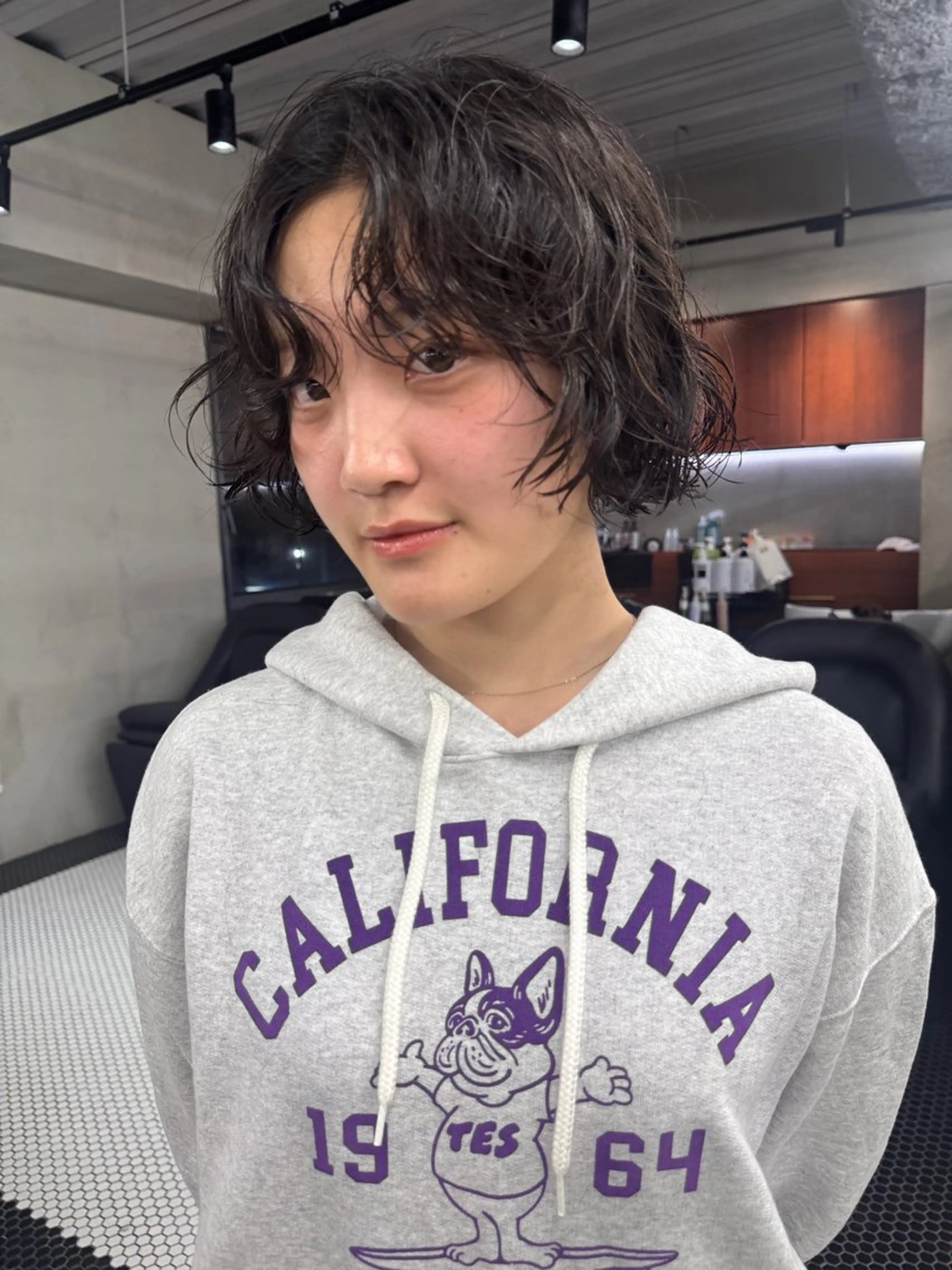 ショート カラー パーマ カット ヘアカラー パーマ トリートメント 鎌田健/パーマ ボブ/レイヤー/のヘアスタイル