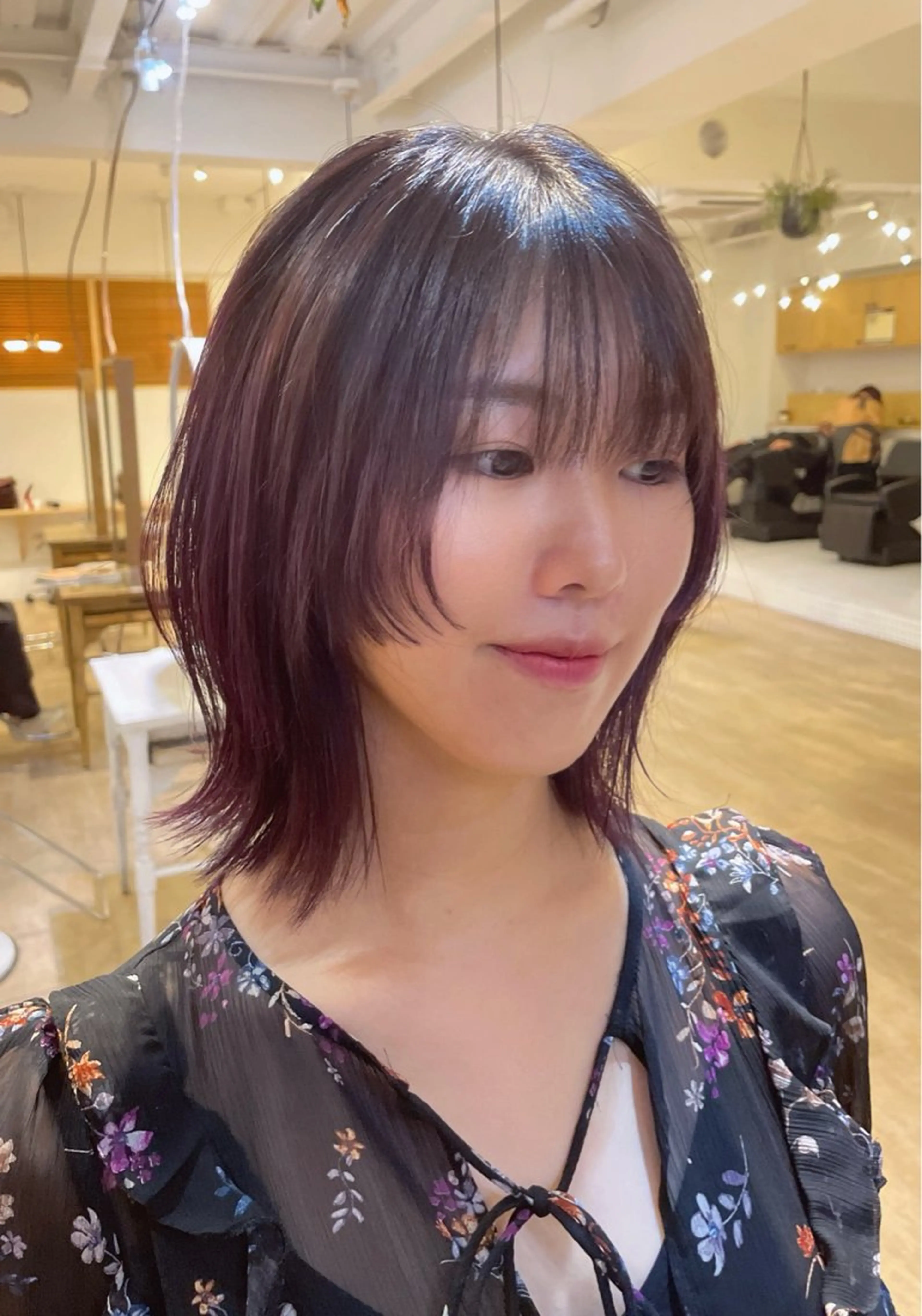 ミディアム カラー カット ヘアカラー トリートメント 髪質改善/似合わせ レイヤー/AYUMUのヘアスタイル