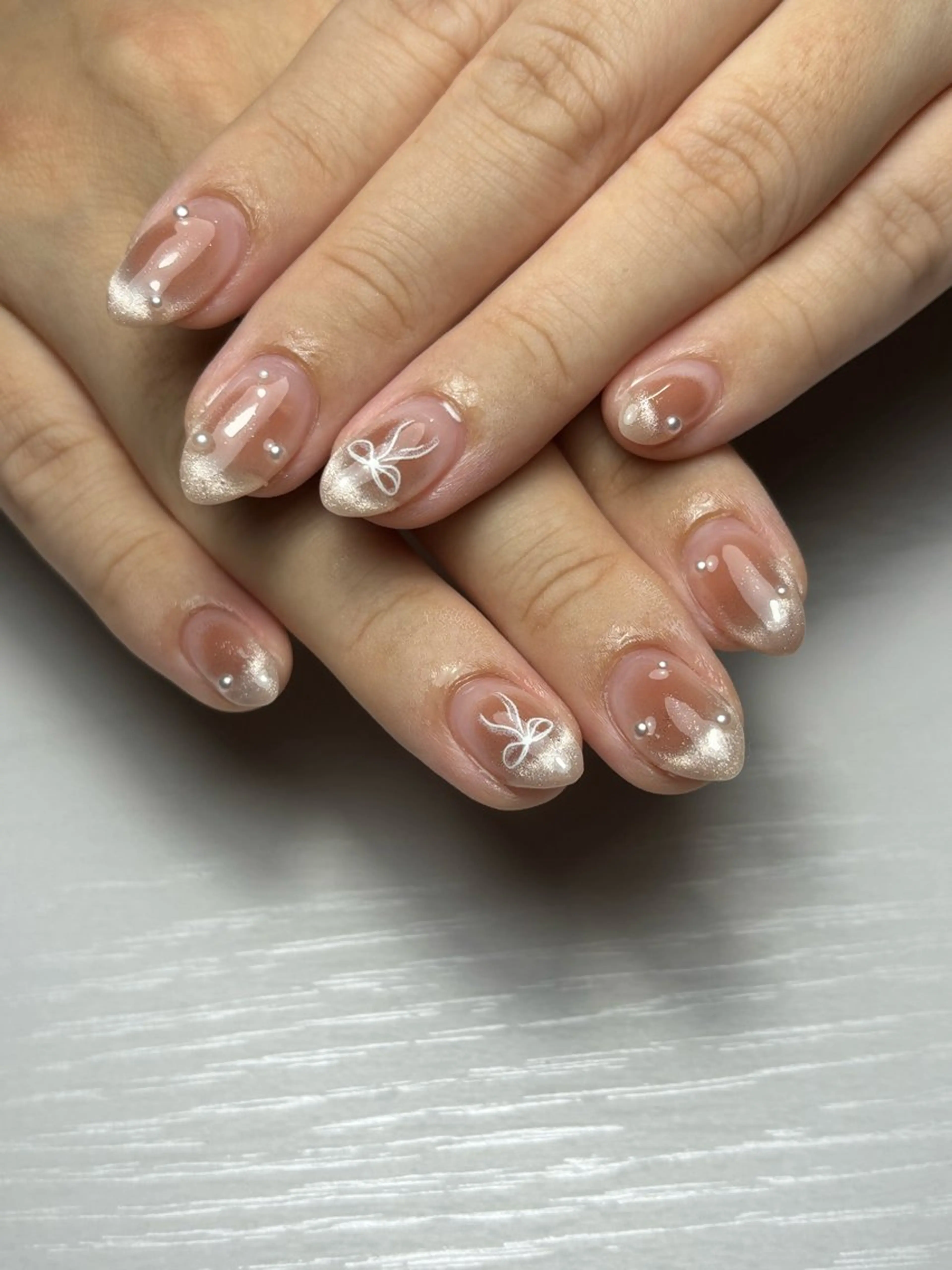 ネイル 持ち込み ハンドネイル ハンドケア ネイルサロン Date🤍のネイルデザイン