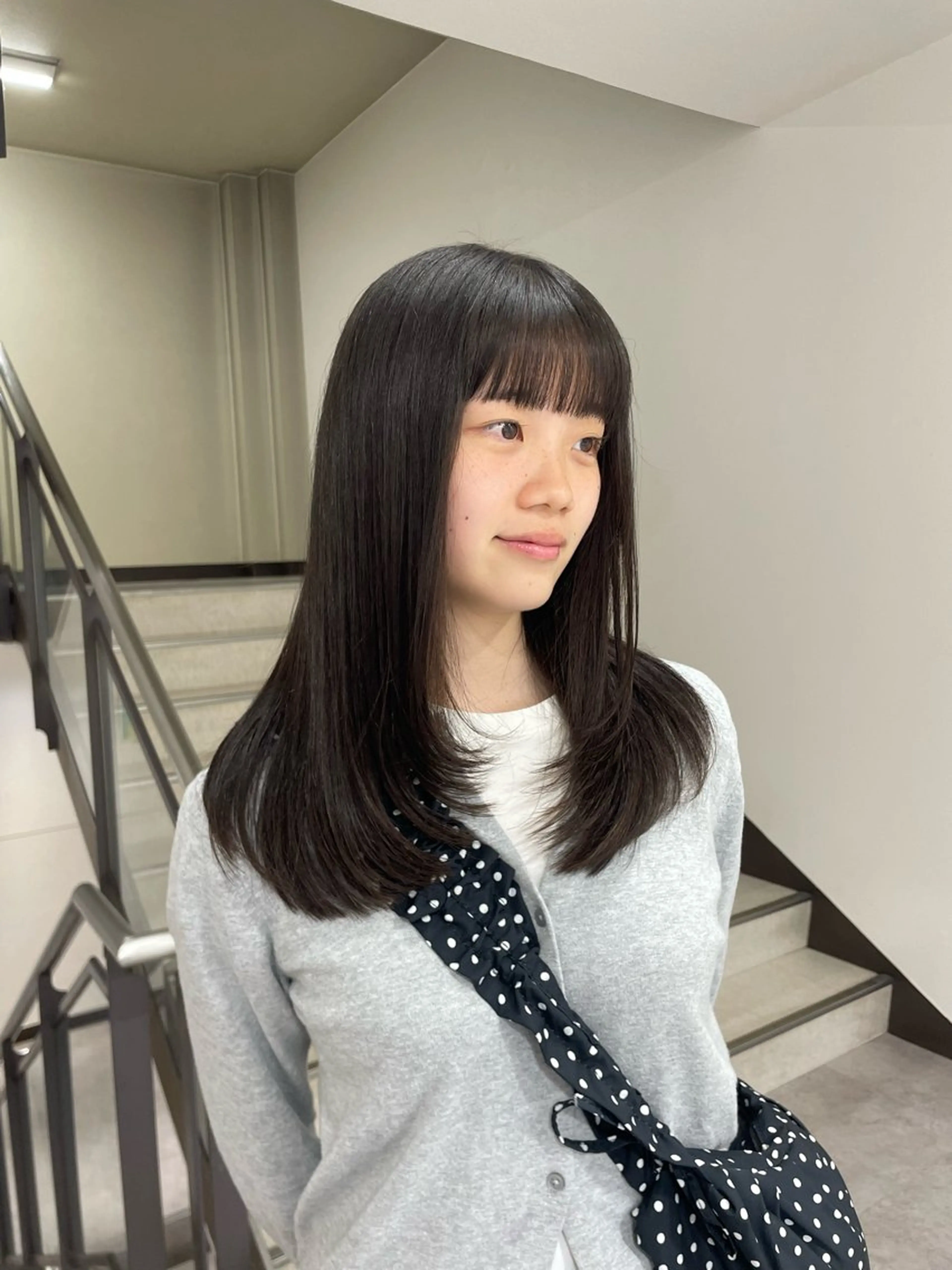 セミロング カット 髪質改善✨艶カラー 🎀moka🎀のヘアスタイル