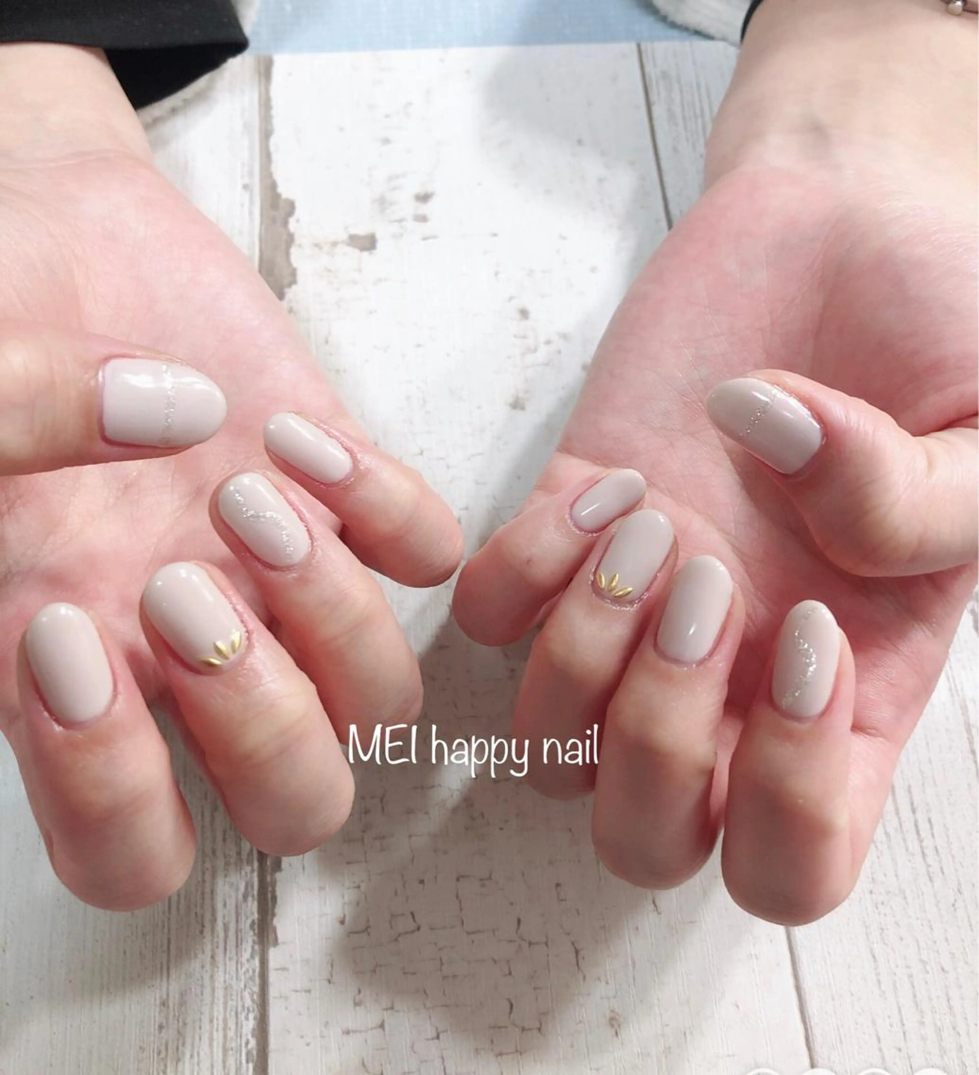 ネイル 北浦和 自爪育成ケアのネイルデザイン