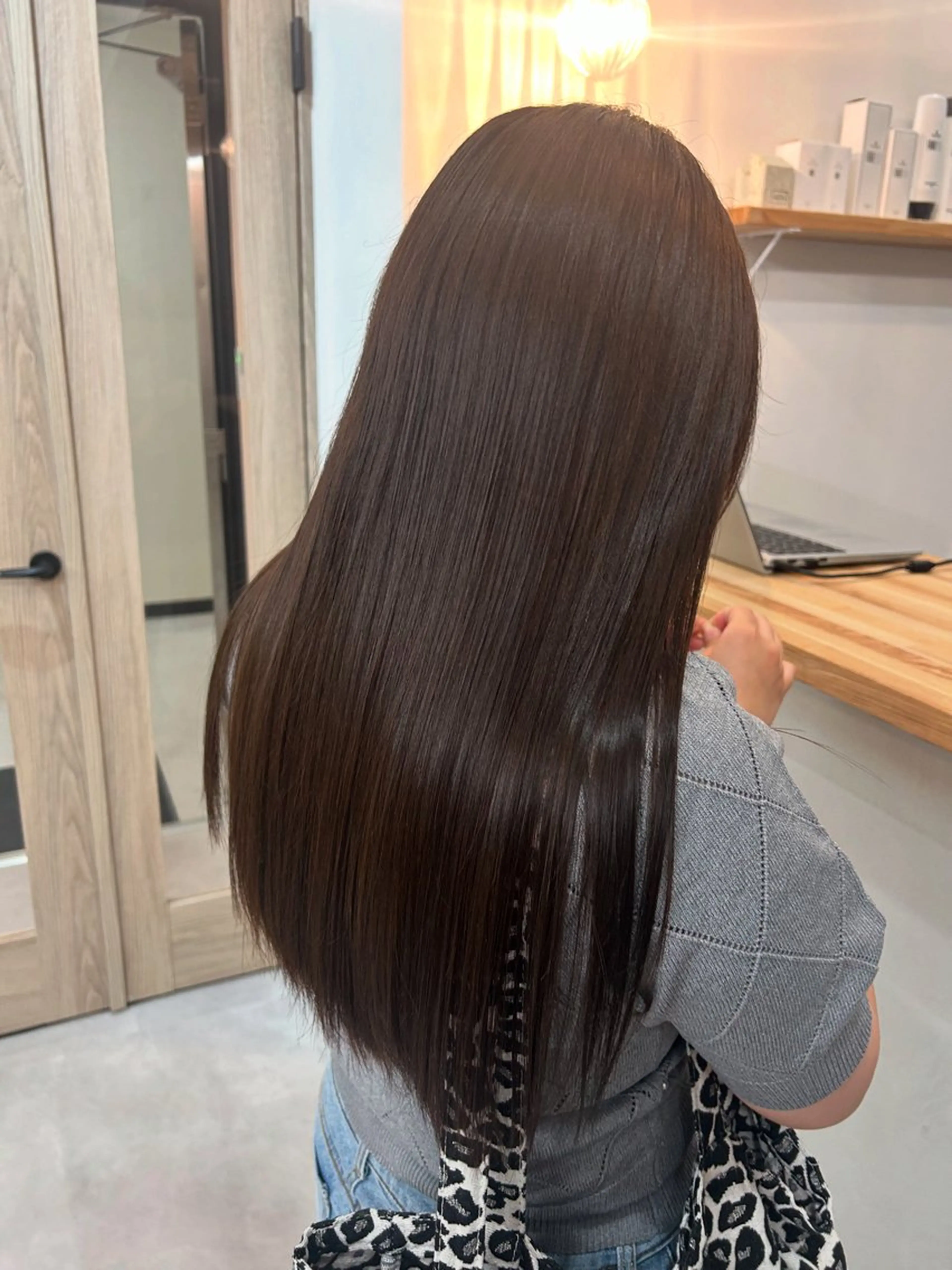 ロング カラー 後藤紗英/髪質改善 /オリーブベージュのヘアスタイル