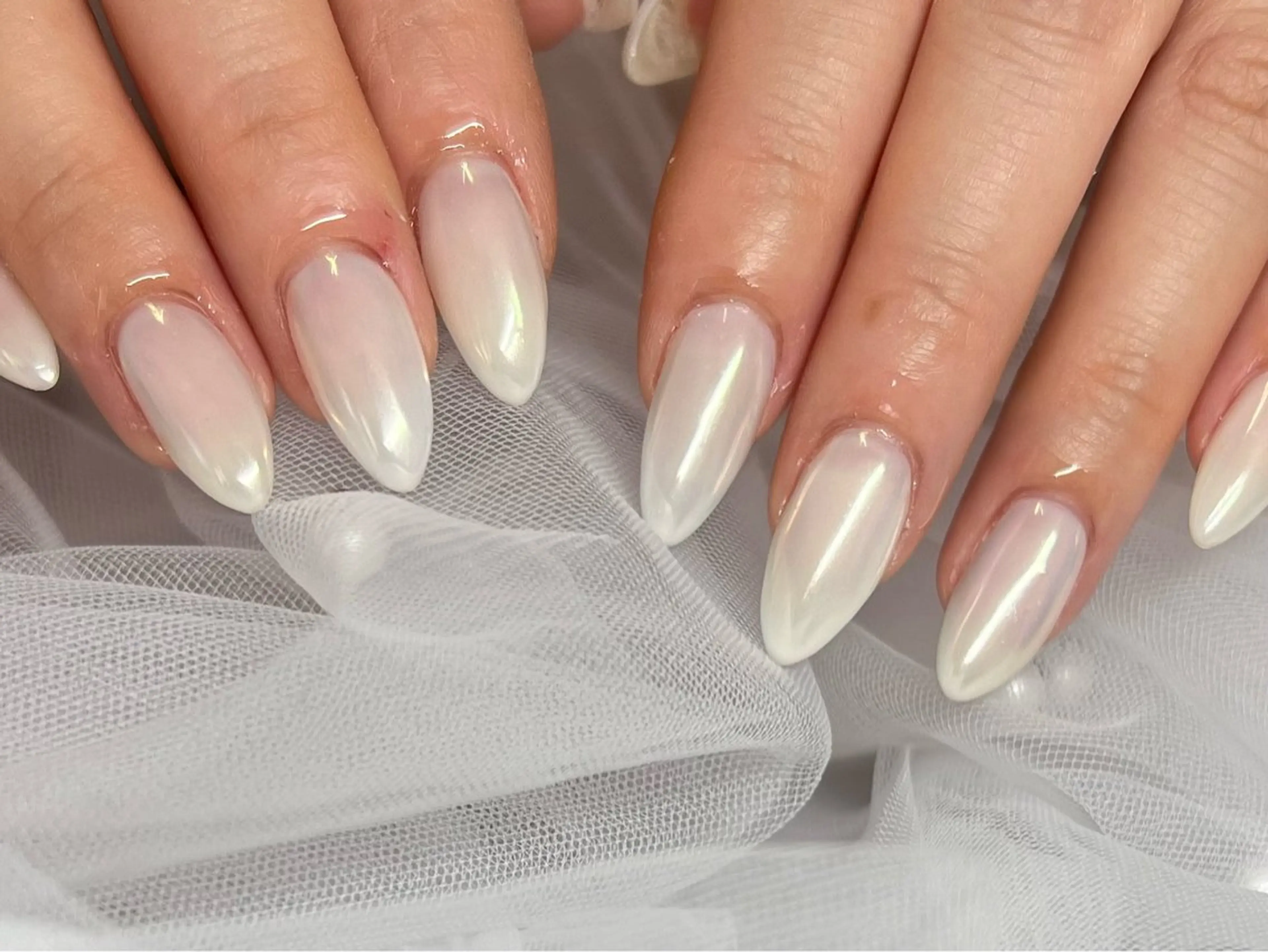 【パラジェル変更可🌷オフ無し】ミラーネイルの写真