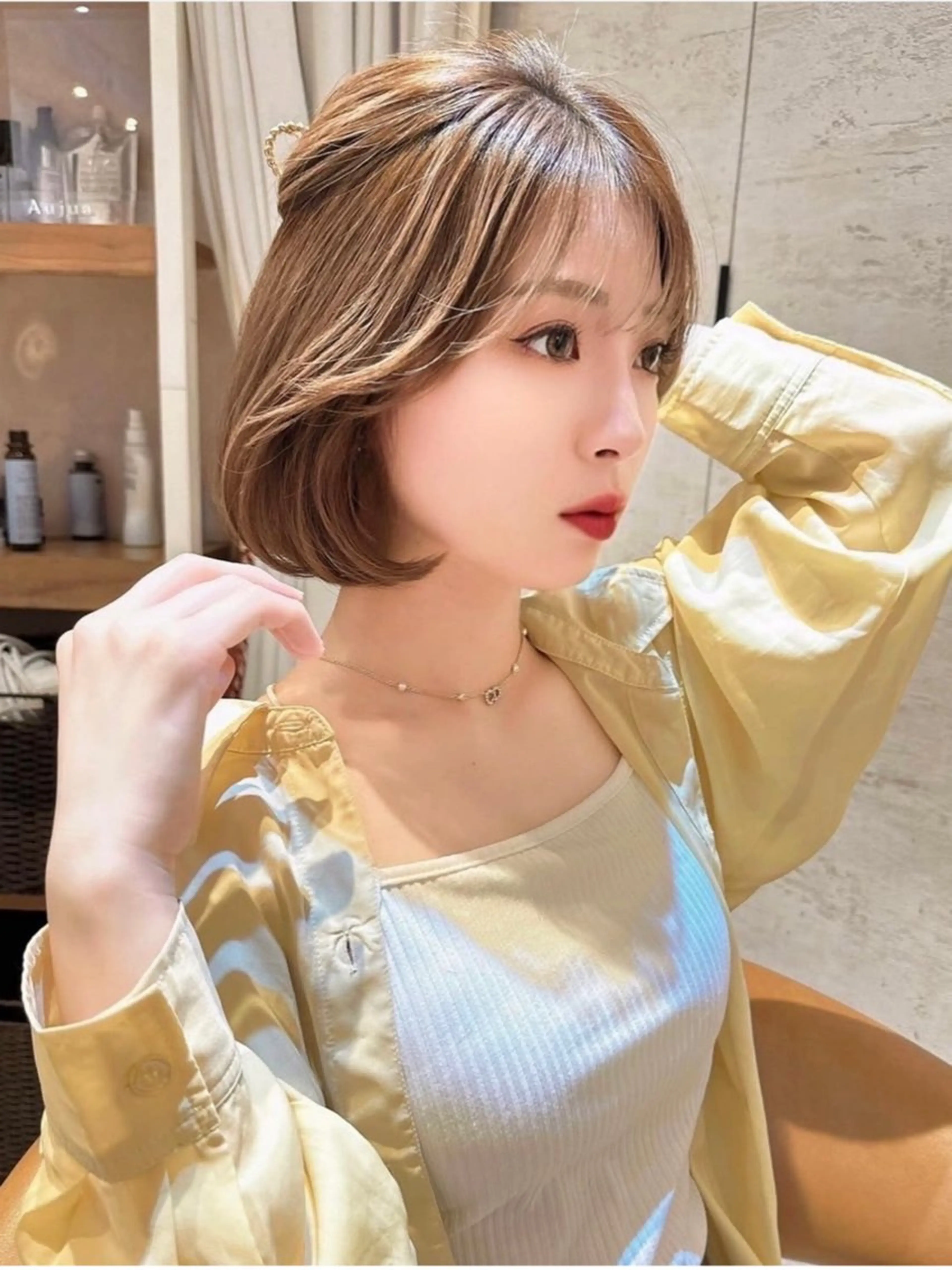 ショート カラー カット ヘアカラー トリートメント ショート/ボブ 岡田洸太のヘアスタイル