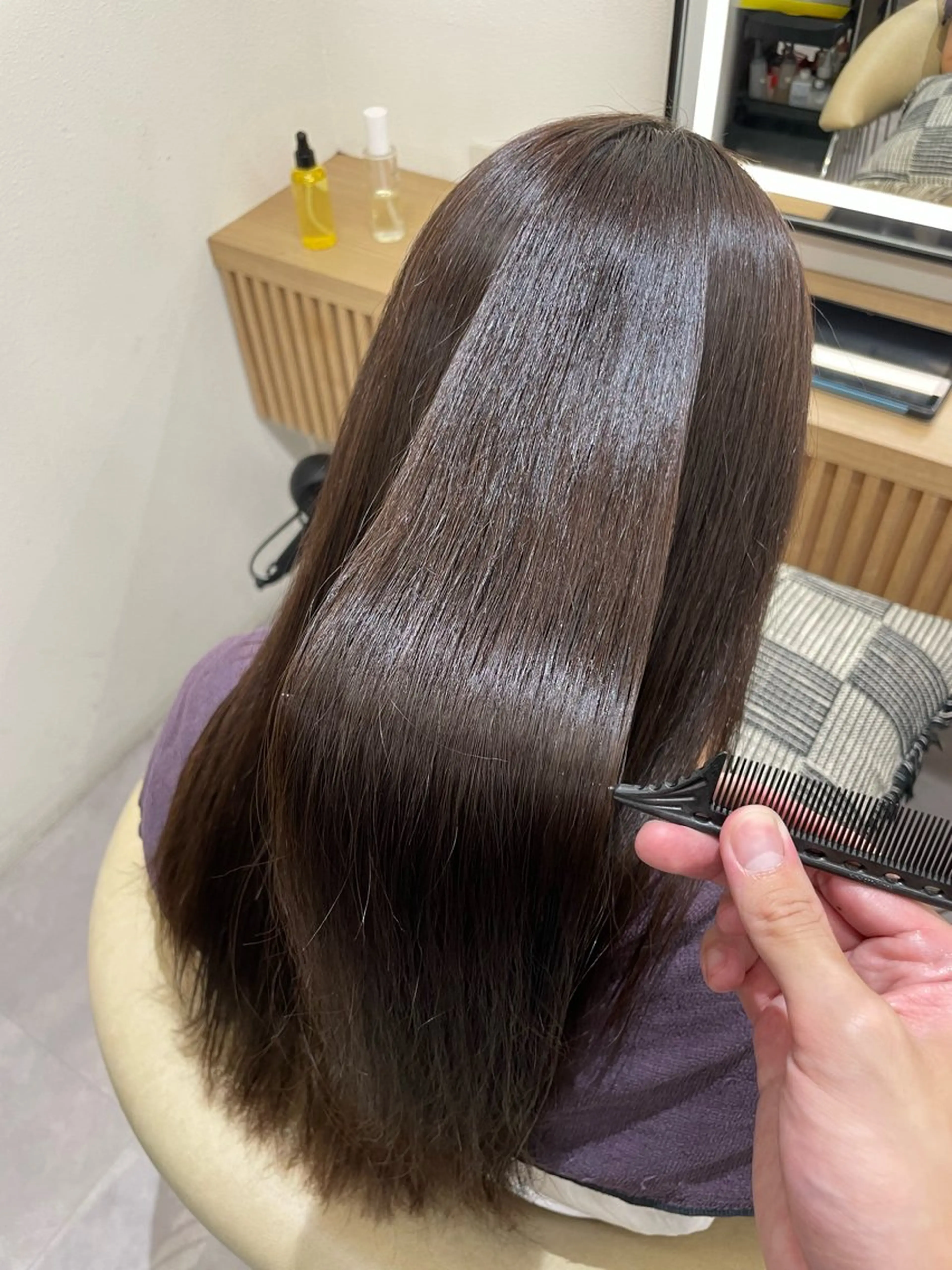 ロング 縮毛矯正 カット ヘアカラー 縮毛矯正 トリートメント ヘアセット ボブ/縮毛矯正/美髪 髪質改善/大和田拓夢のヘアスタイル
