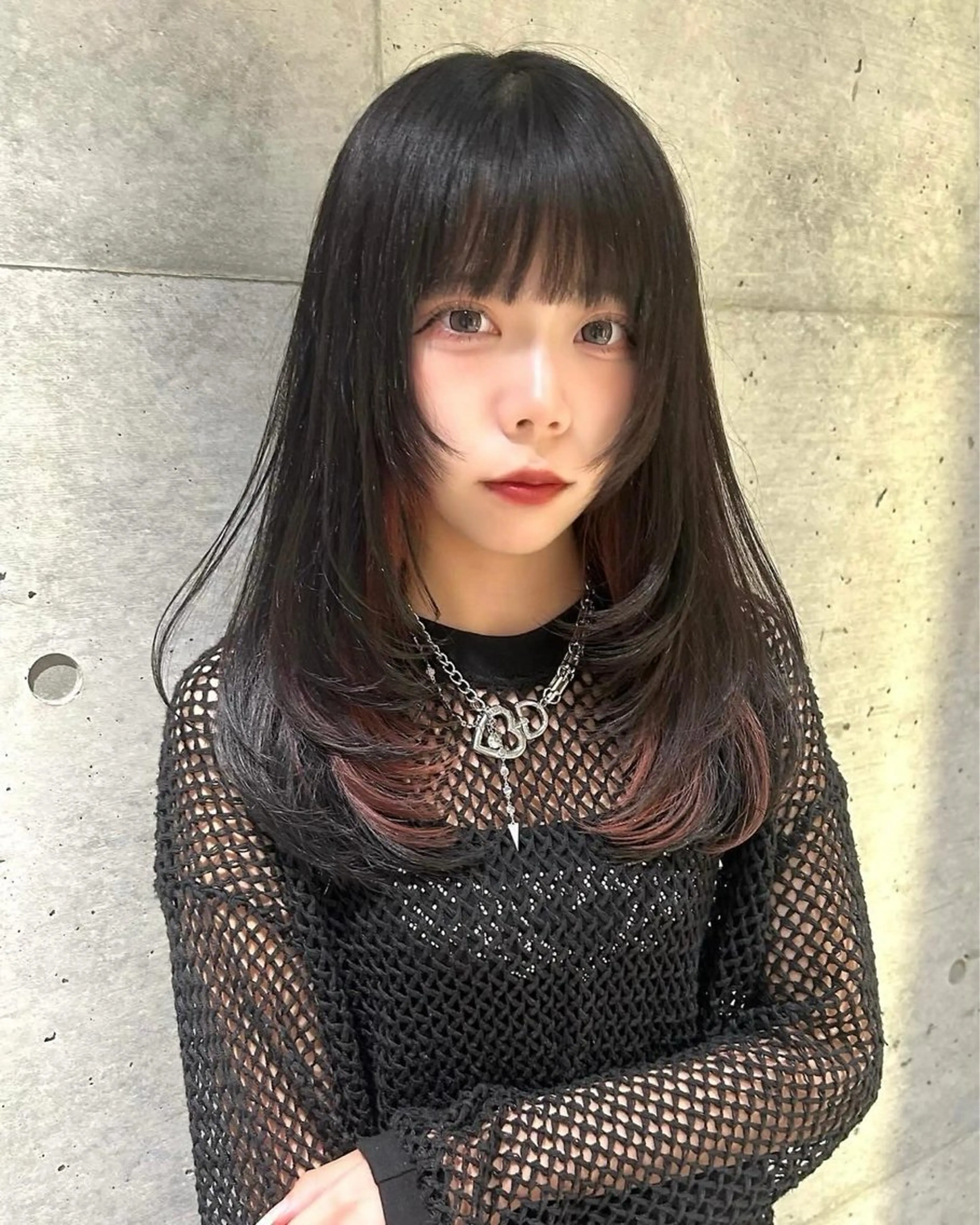 ロング カラー カット ヘアカラー トリートメント Lond mare レイヤーカット/韓国のヘアスタイル