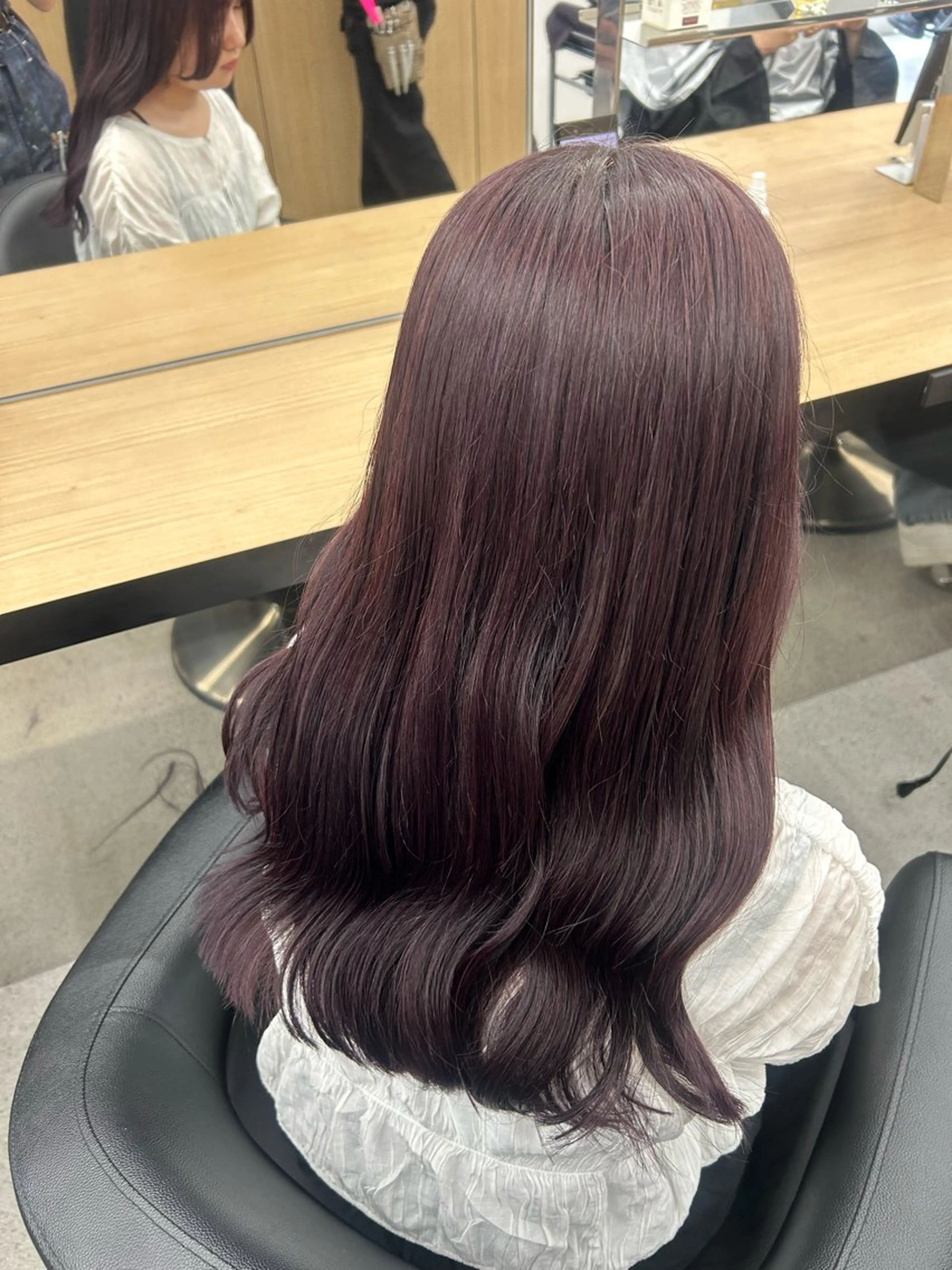 セミロング カラー 愛結 暖色カラー🎀🩰のヘアスタイル