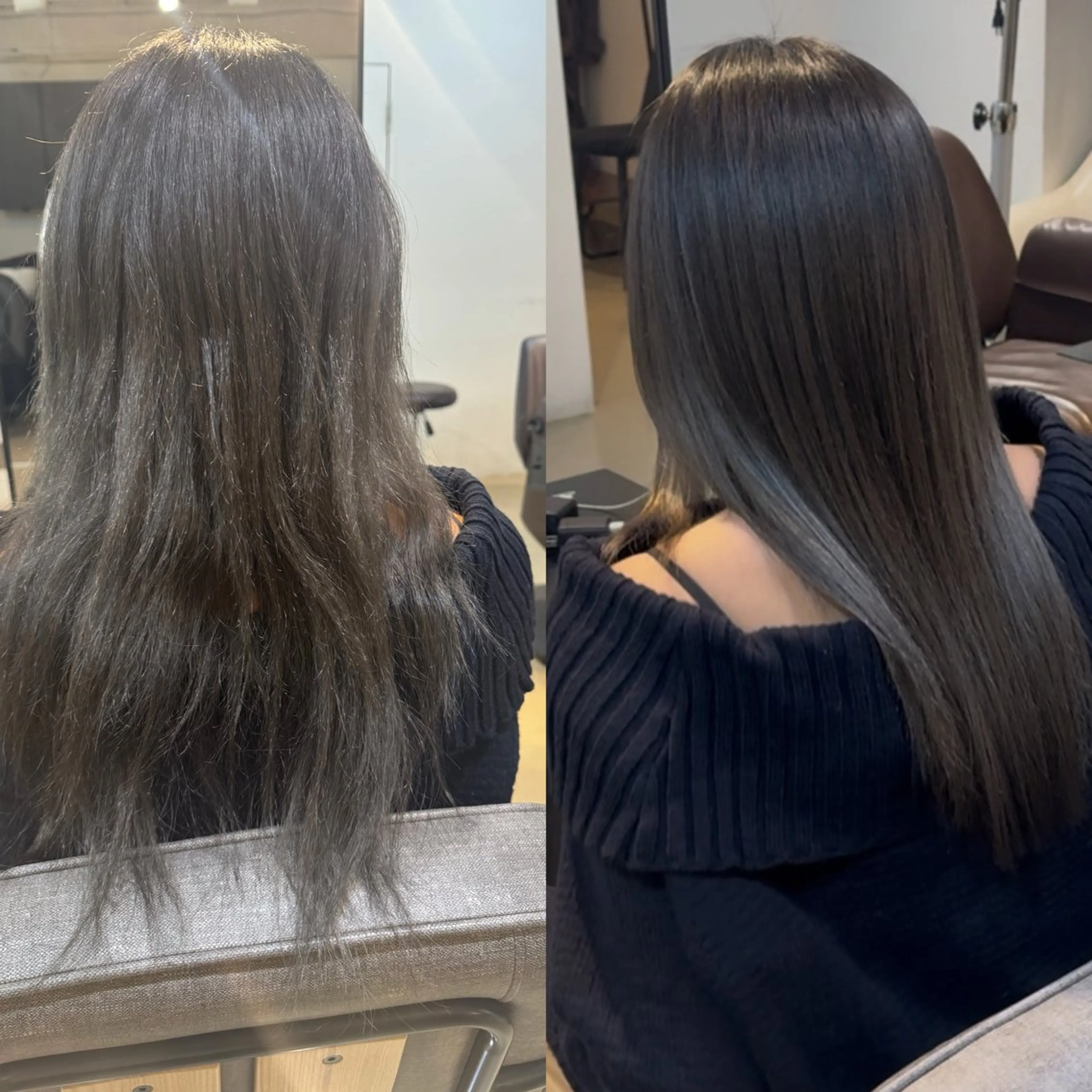 セミロング カット 縮毛矯正 トリートメント 縮毛矯正×艶髪× レイヤー/賀川サトシのヘアスタイル