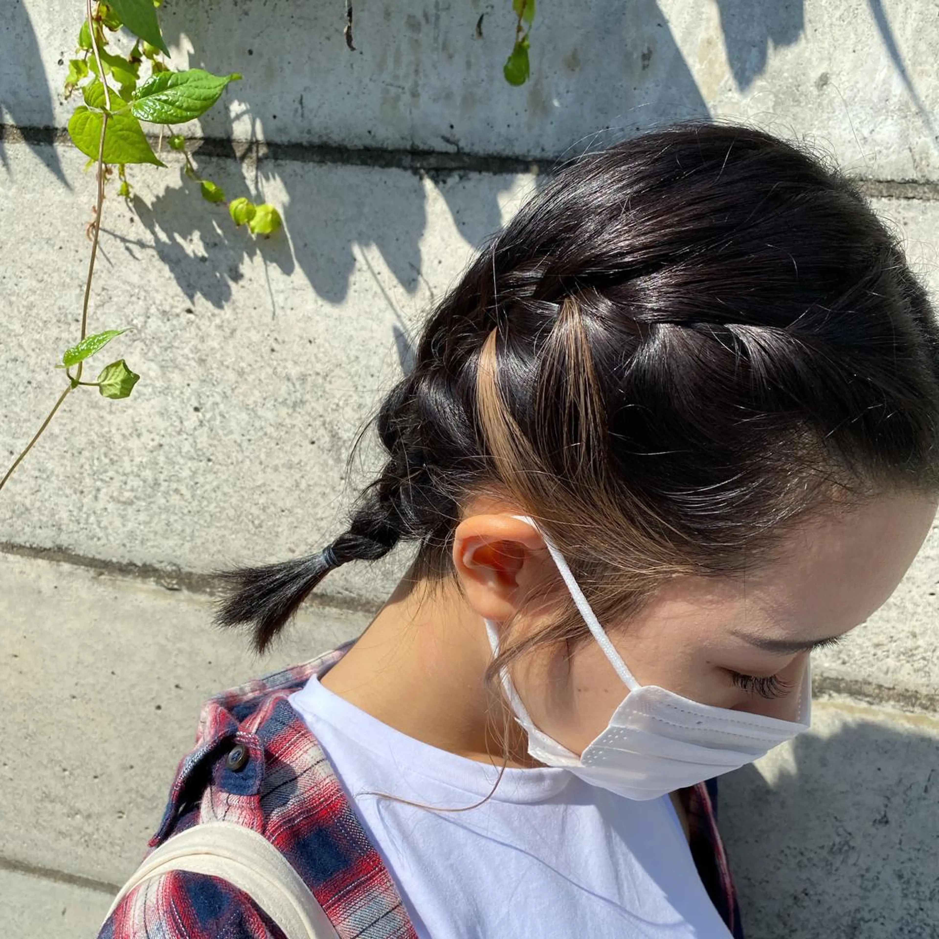 ミディアム カラー ベージュカラー イヤリングカラー ホワイトベージュ ✂似合わせカット 🦋カラーみやび🪽のヘアスタイル