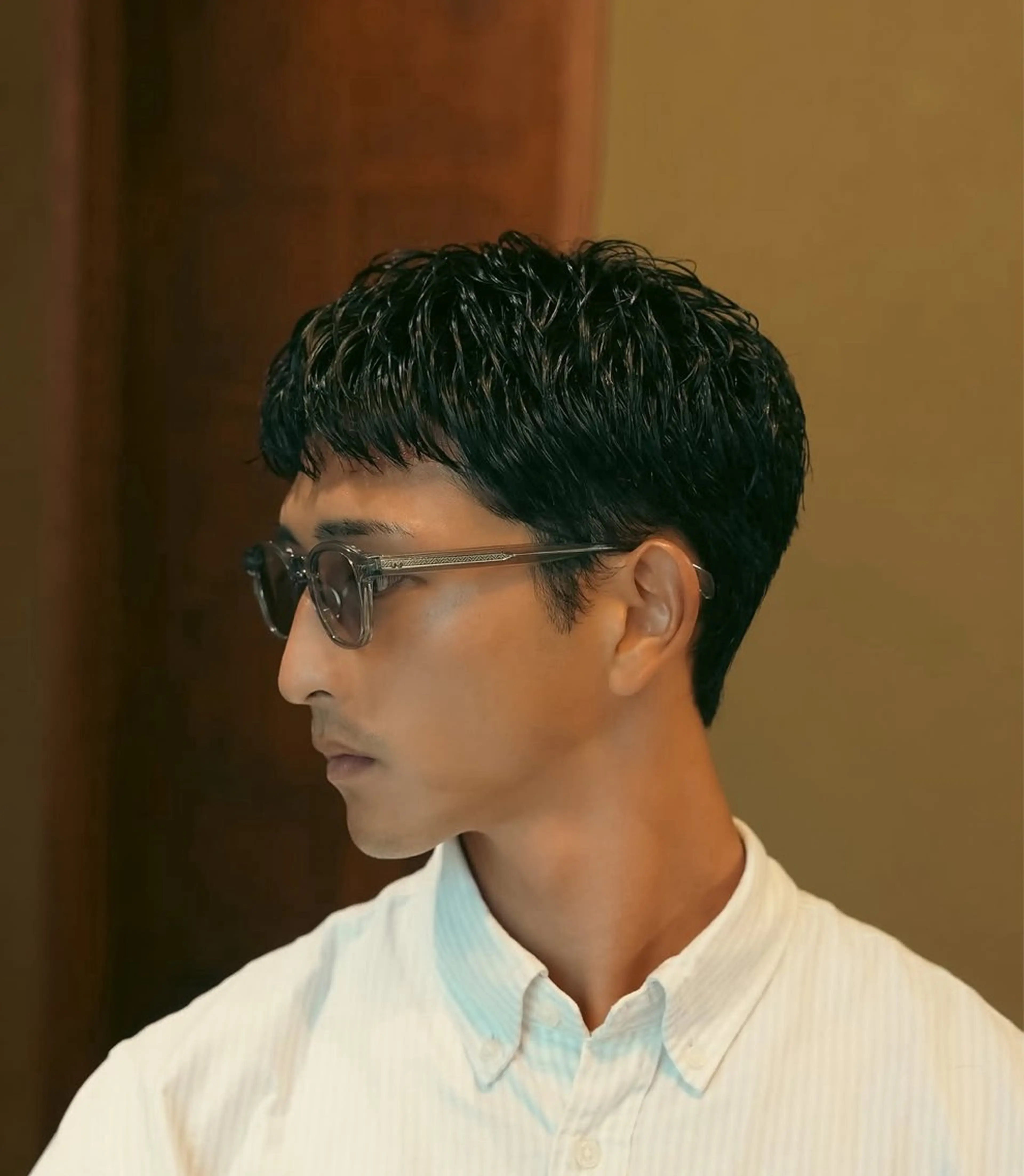 メンズカット＋ベリーショートピンパーマの写真