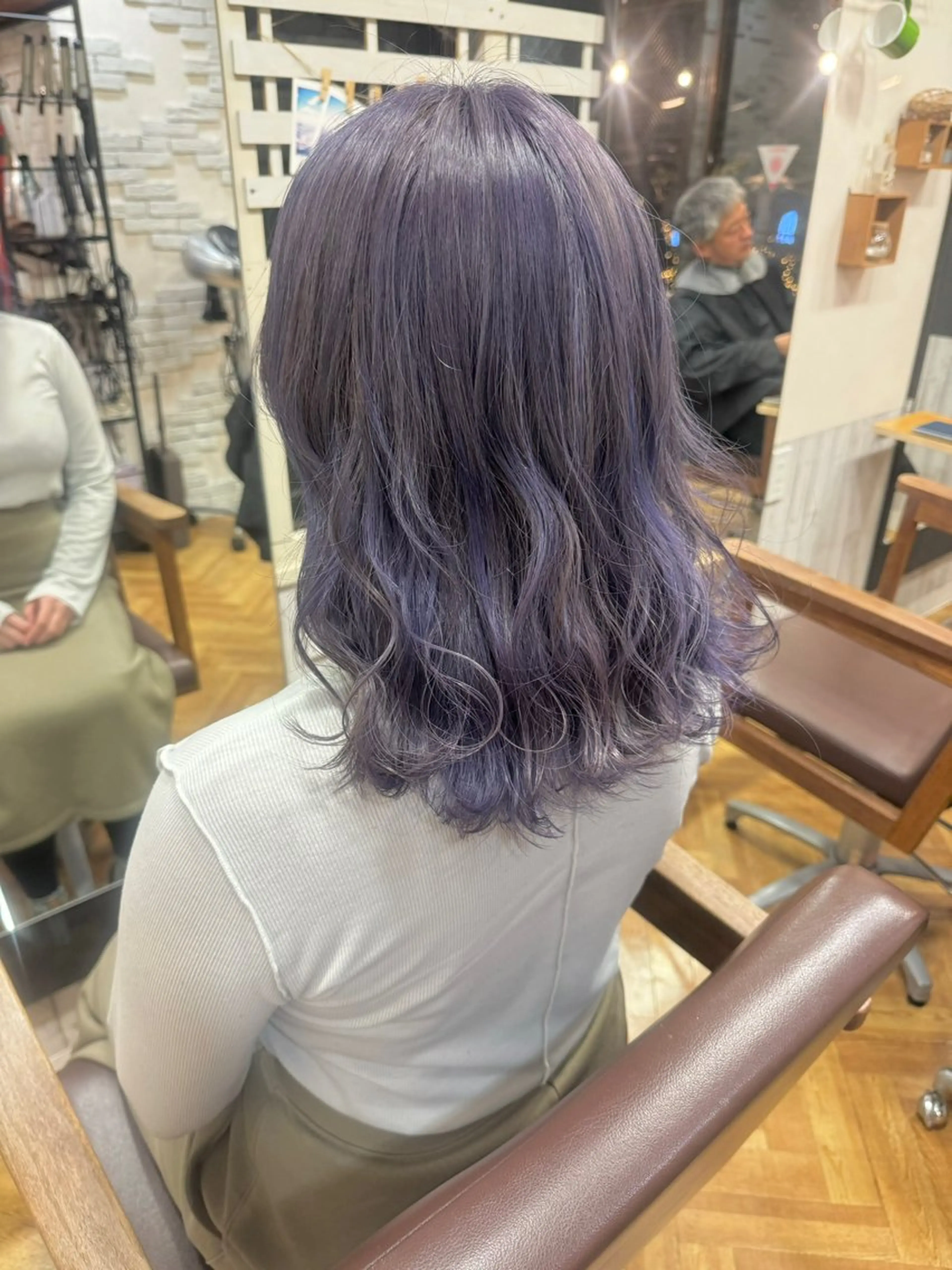 ミディアム 髪質改善＆艶カラー Zina💋池袋のヘアスタイル