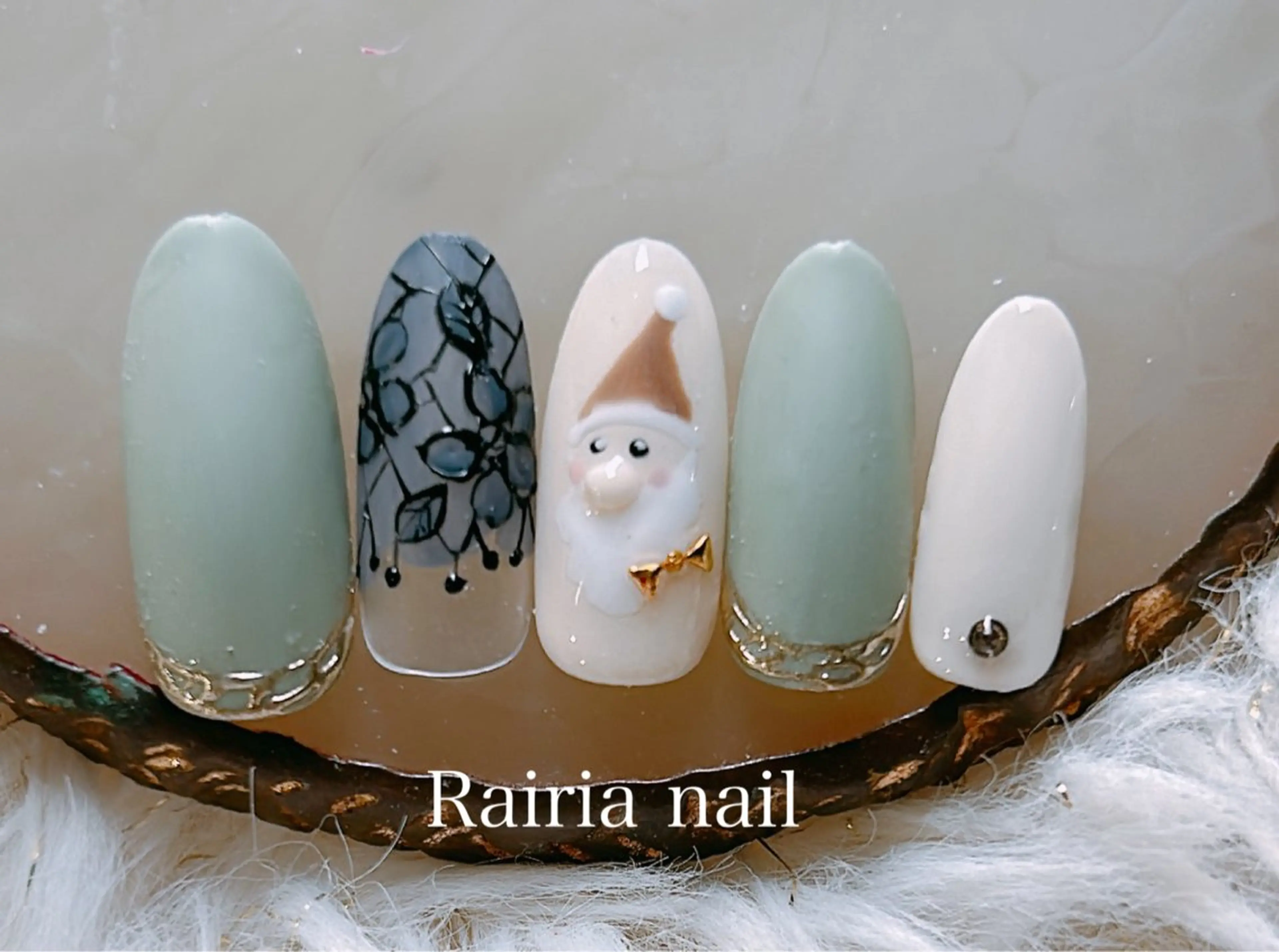 ネイル アートネイル ジェルネイル 持ち込み ニュアンスネイル パラジェル Rairia nail本八幡店のネイルデザイン