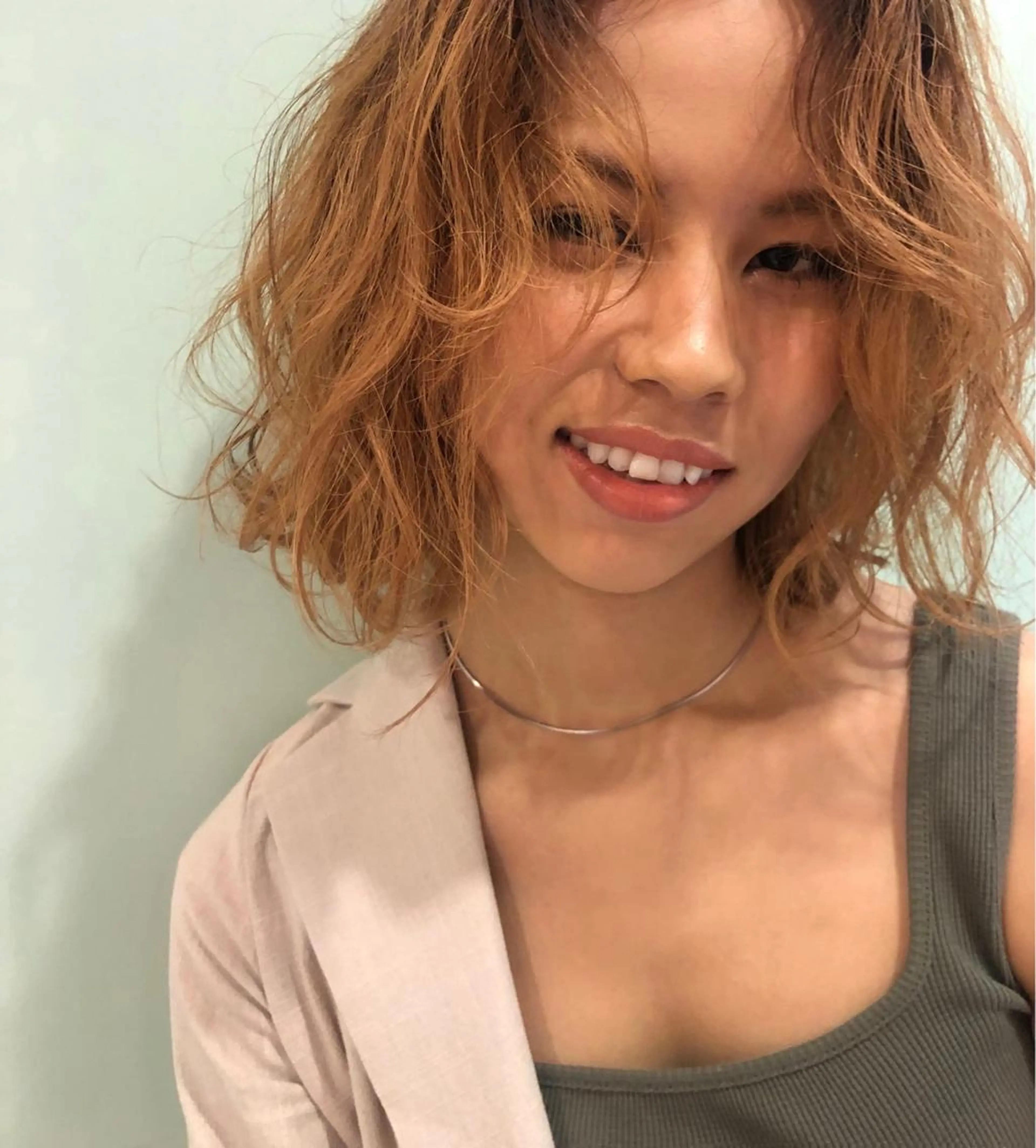 ミディアム カラー カット ヘアカラー トリートメント レイヤー,ボブ / 彩未のヘアスタイル