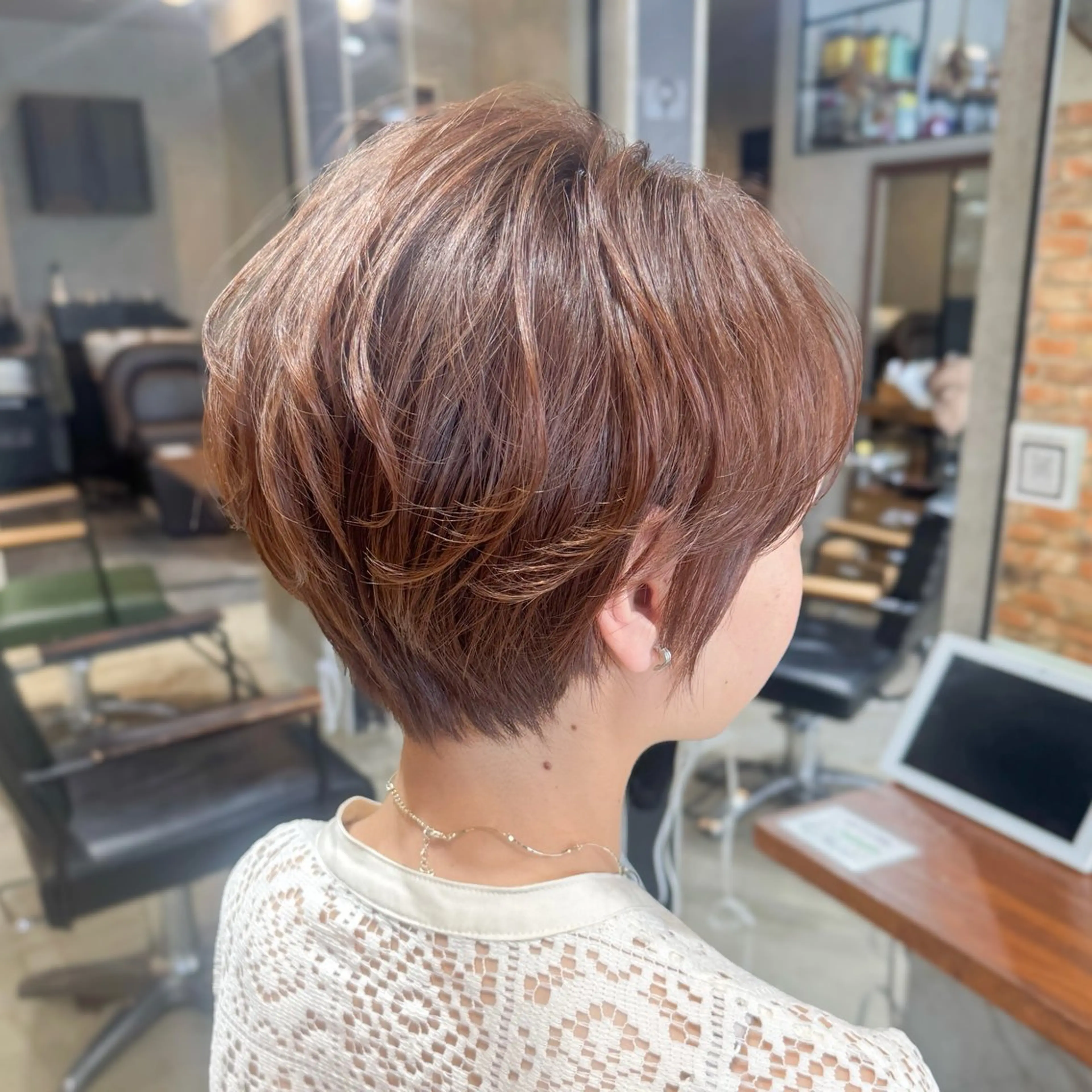 ショート カット パーマ ナチュラルショート ゆるふわ🌿高橋俊大のヘアスタイル