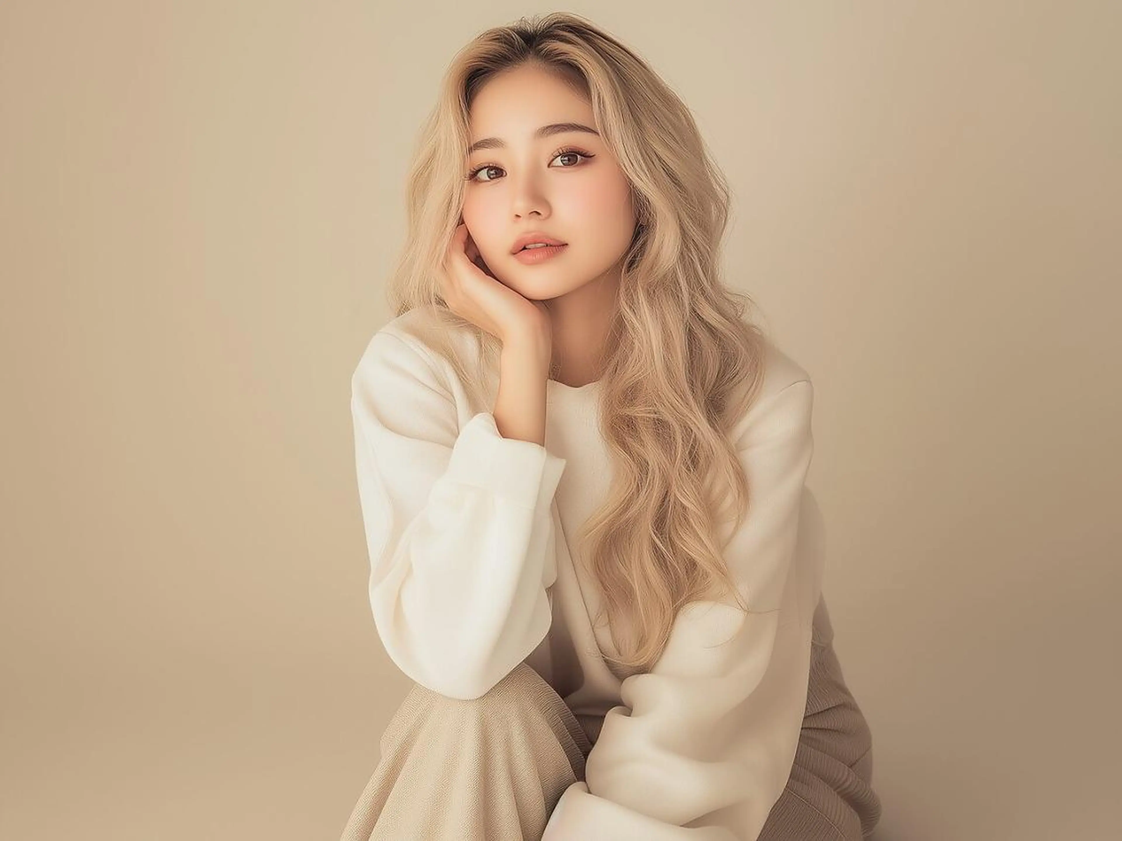 【髪の美容液】カット+ケアカラー+リンゴ幹細胞トリートメントの写真