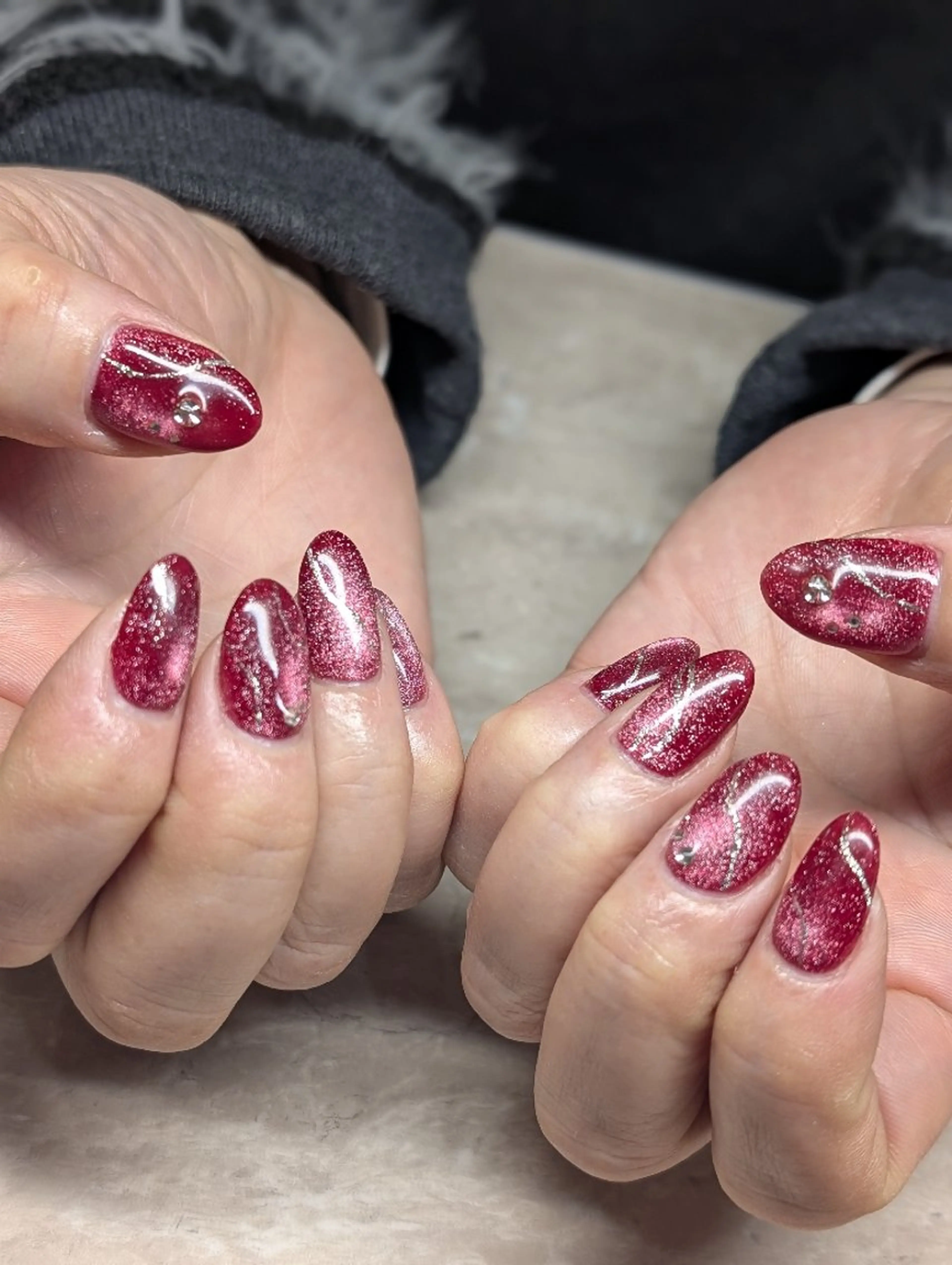 ネイル シルバー 8andyu nail♡のネイルデザイン