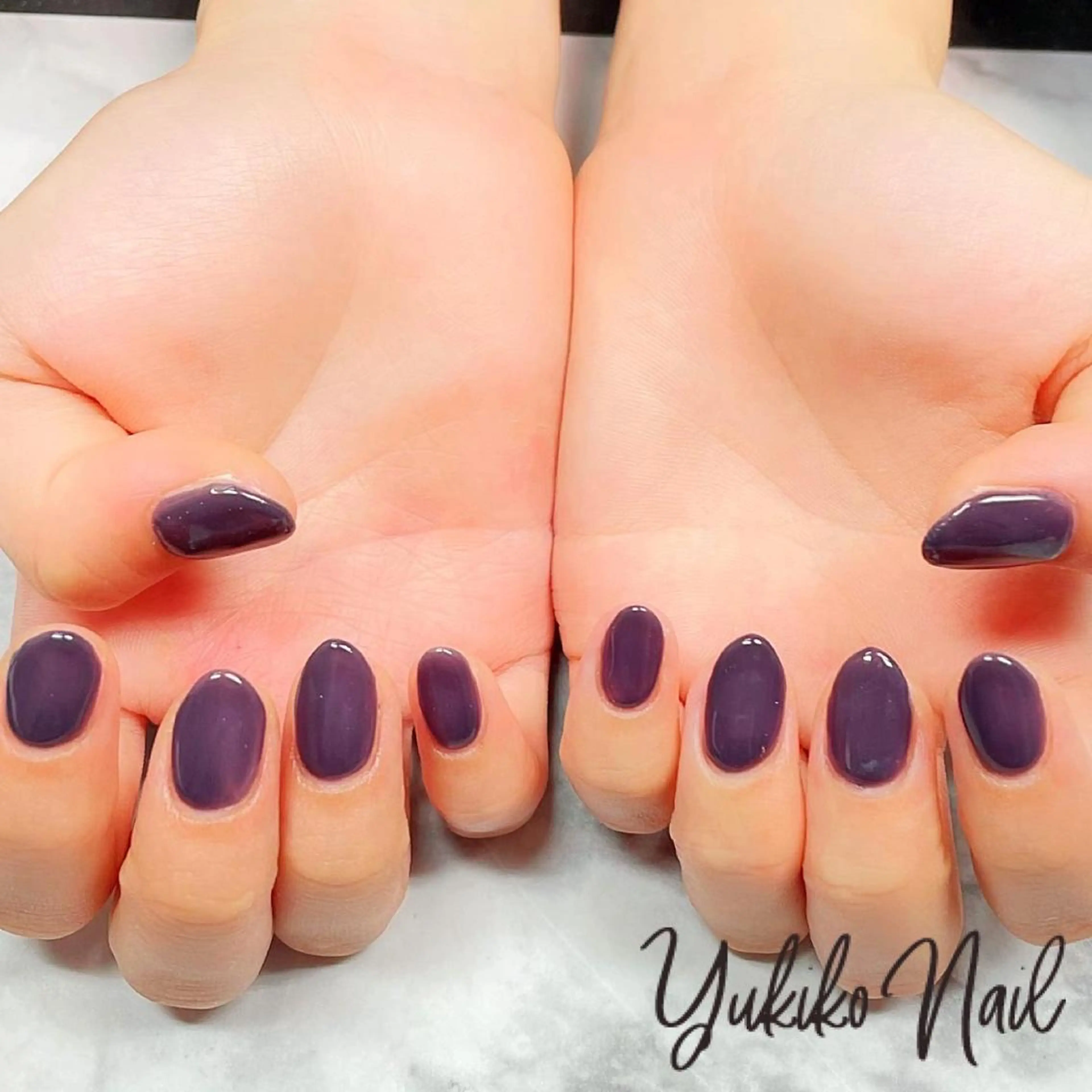 ネイル ワンカラーネイル ハンドネイル ユキコ ネイルのネイルデザイン