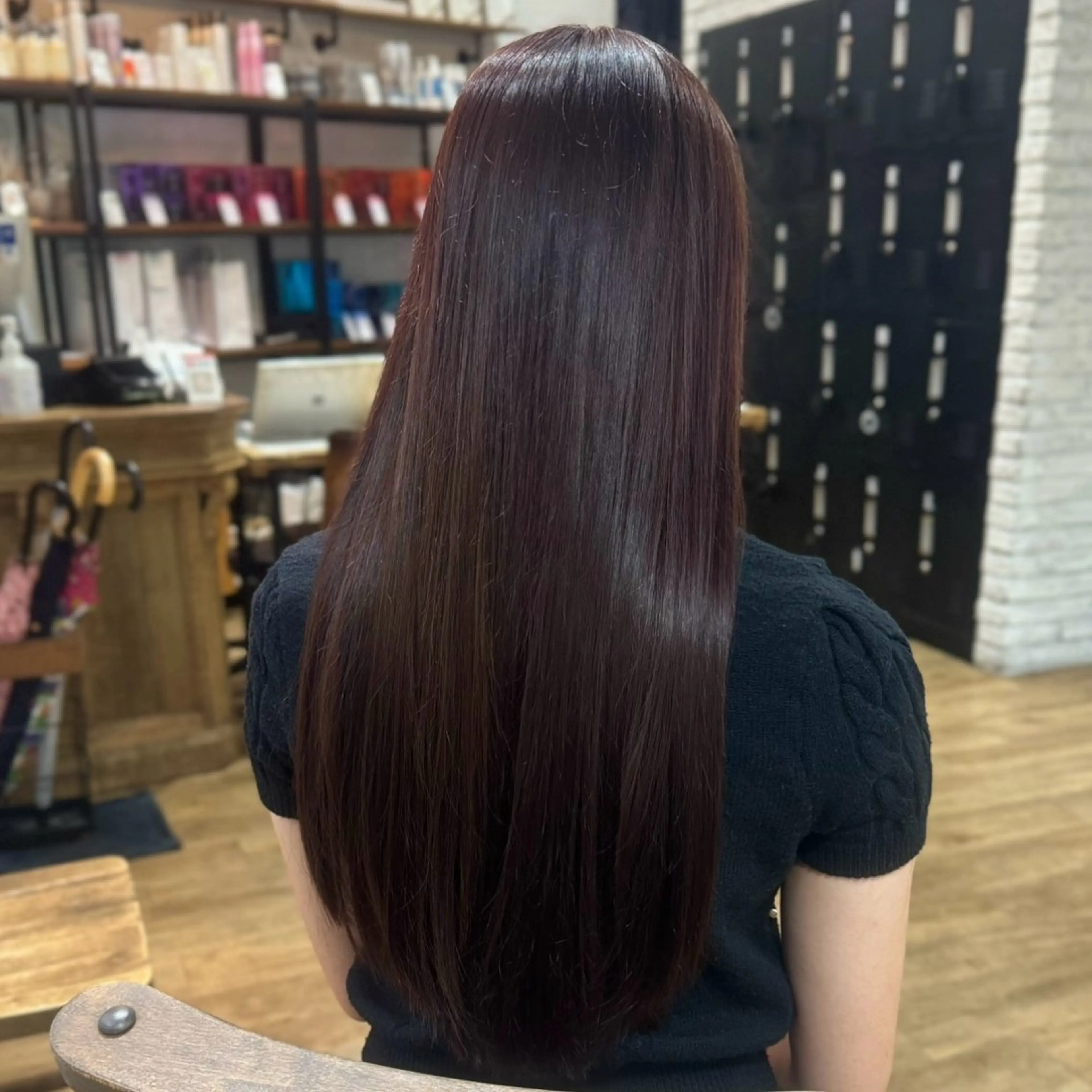 ロング カラー ヘアアレンジ ヘアカラー トリートメント あおい 🍒暖色カラーのヘアスタイル